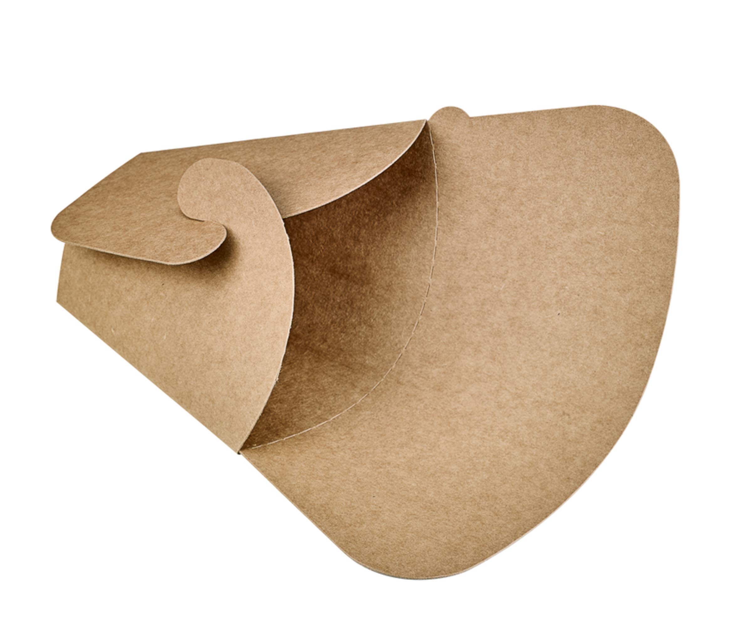 PacknWood 210CREPKR - 1000 Kraft Brown Crepe Box Containers (5.9