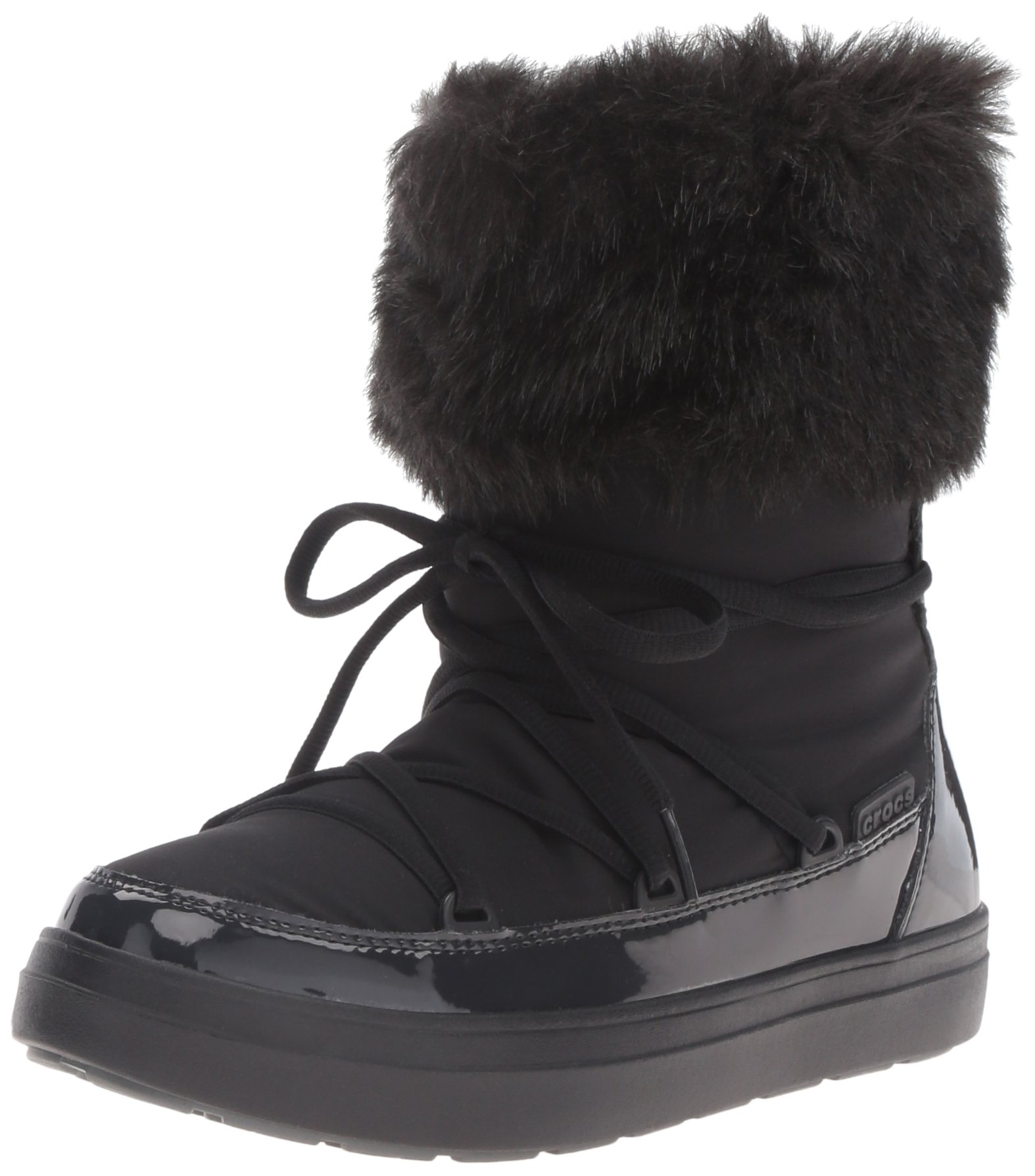 Crocs Women's Lodge Point Lace Snow Boot - Waterproof Winter Boots for Women with Fleece Lining | Slip-Resistant & Warm for Snowy Days, Outdoor Activities & Cold Weather