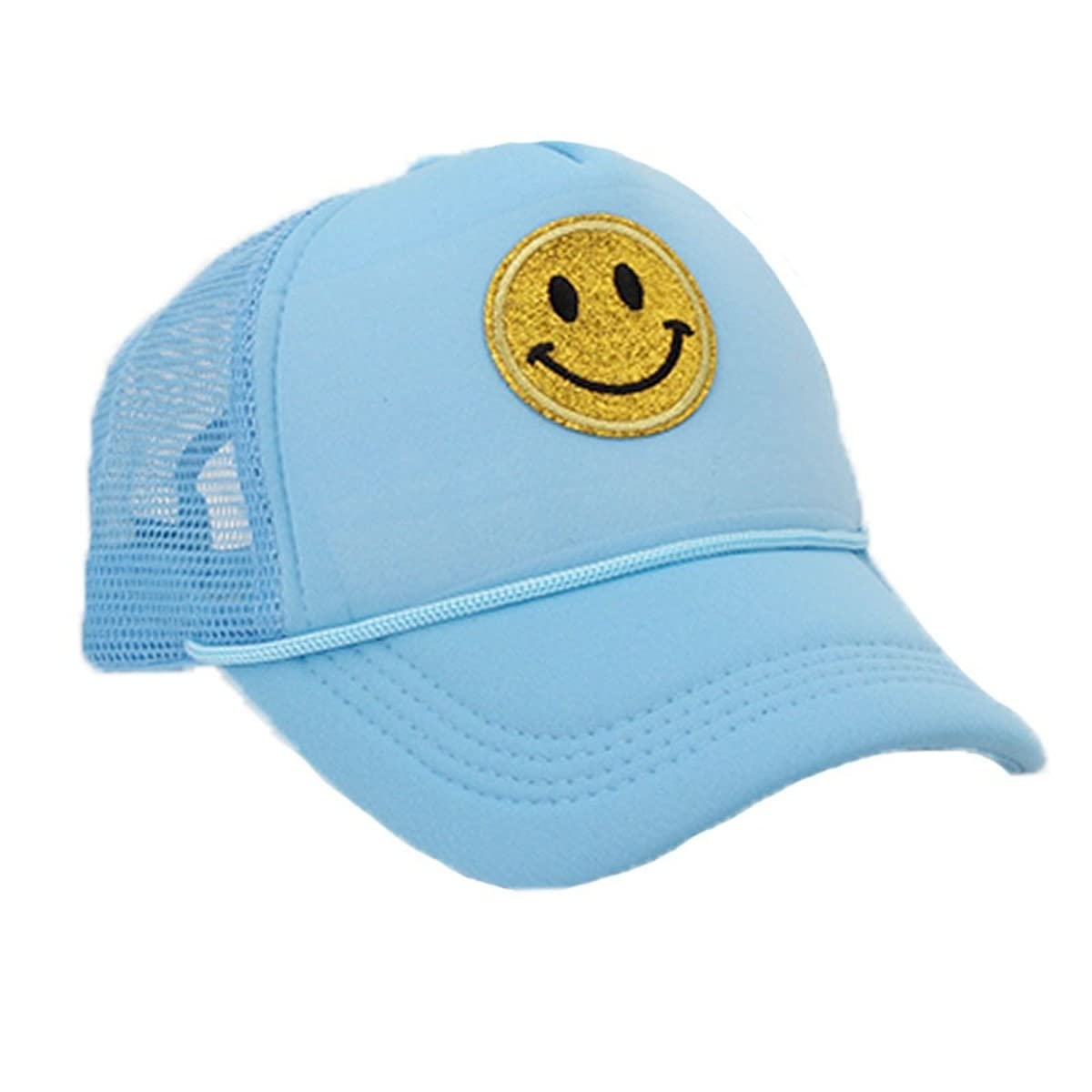 Yellow Glitter Trucker Hat - Adjustable Baseball Cap with Embroidered Foam Mesh Back for Men, Women & Teens | Perfect for Outdoor Activities, Sports Events & Fashion Accessories
