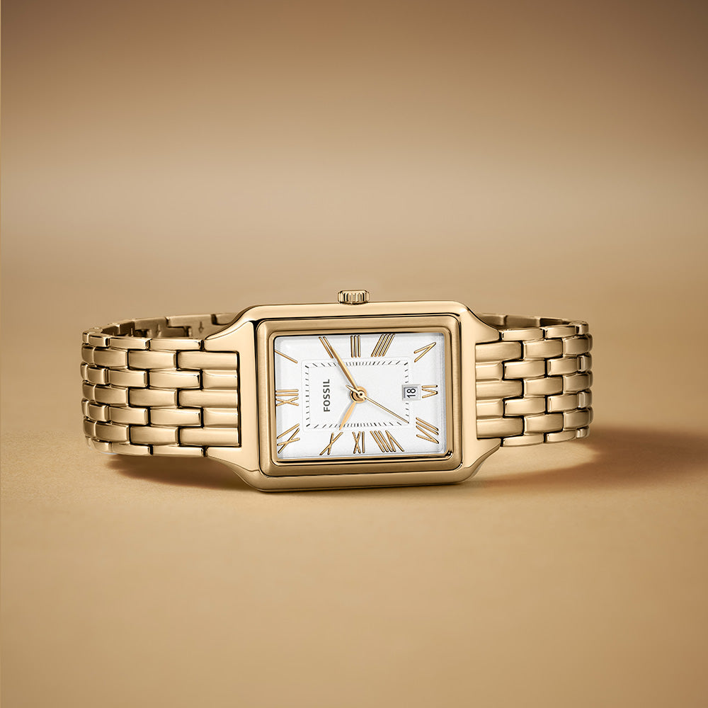 Fossil Raquel ES5220 Women's Analog Leather Watch - Stylish & Durable for Everyday Wear, Work & Casual Outfits