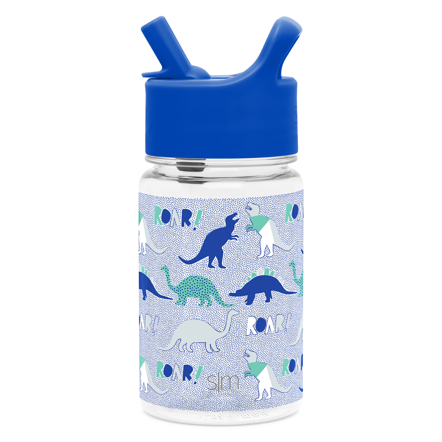 Summit Kids Plastic Water Bottle with Straw Lid - BPA Free Leak Proof Reusable Water Bottle for School, Sports & Outdoor Activities