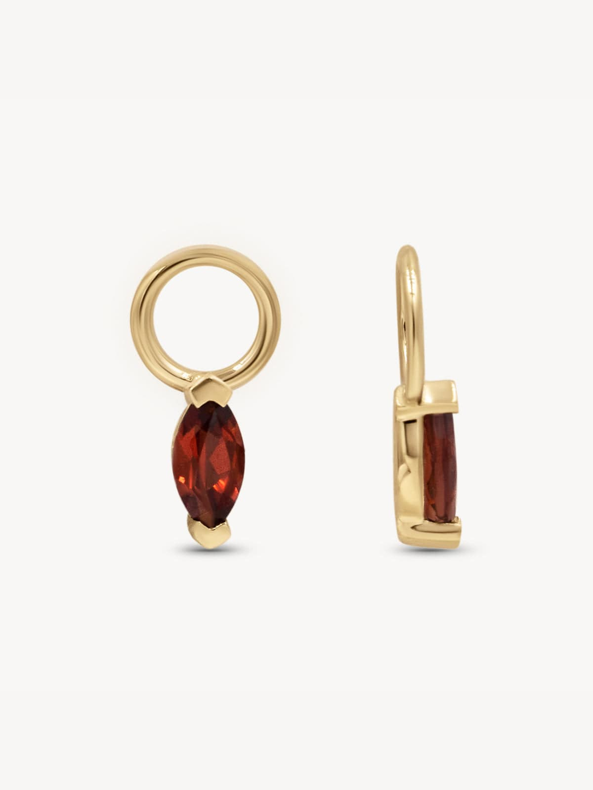 Mini Birthstone Huggie Charms - Dainty Sterling Silver Earrings for Women | Perfect for Everyday Wear, Gifts & Special Occasions