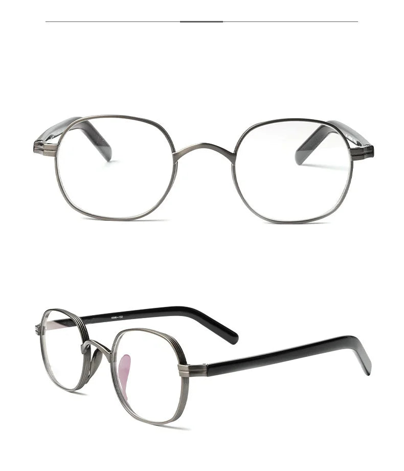 Brightzone Women's Full Rim Square Titanium Acetate Eyeglasses Frame - Lightweight & Durable for Work, Reading & Fashion (Model 105182)