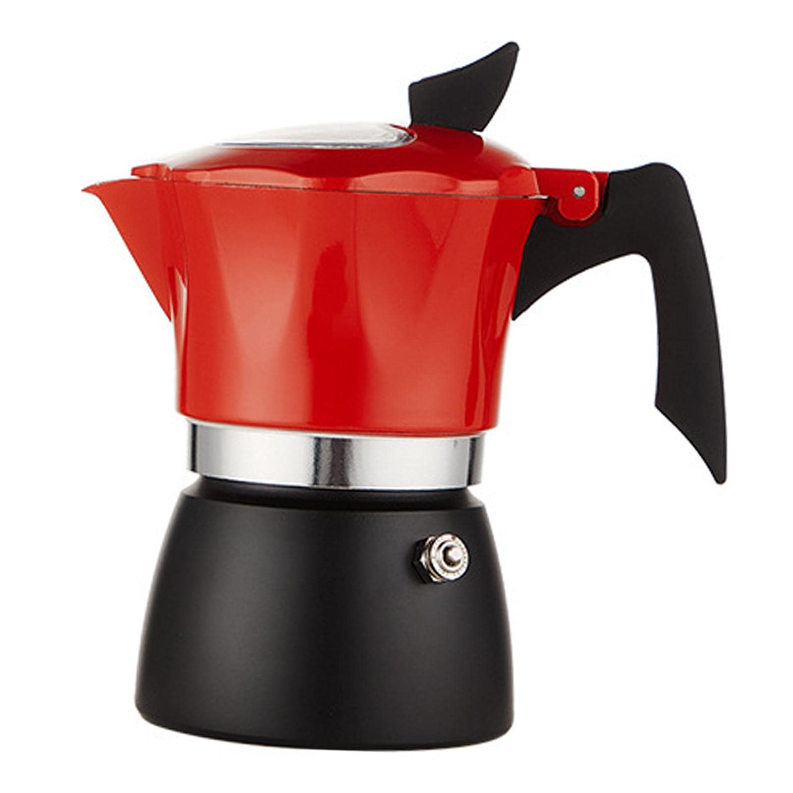 MagiDeal 150ml Aluminum Electric Coffee Percolator Pot - Stovetop & Cappuccino Maker for Home, Office & Camping - Fast Brewing & Durable Design
