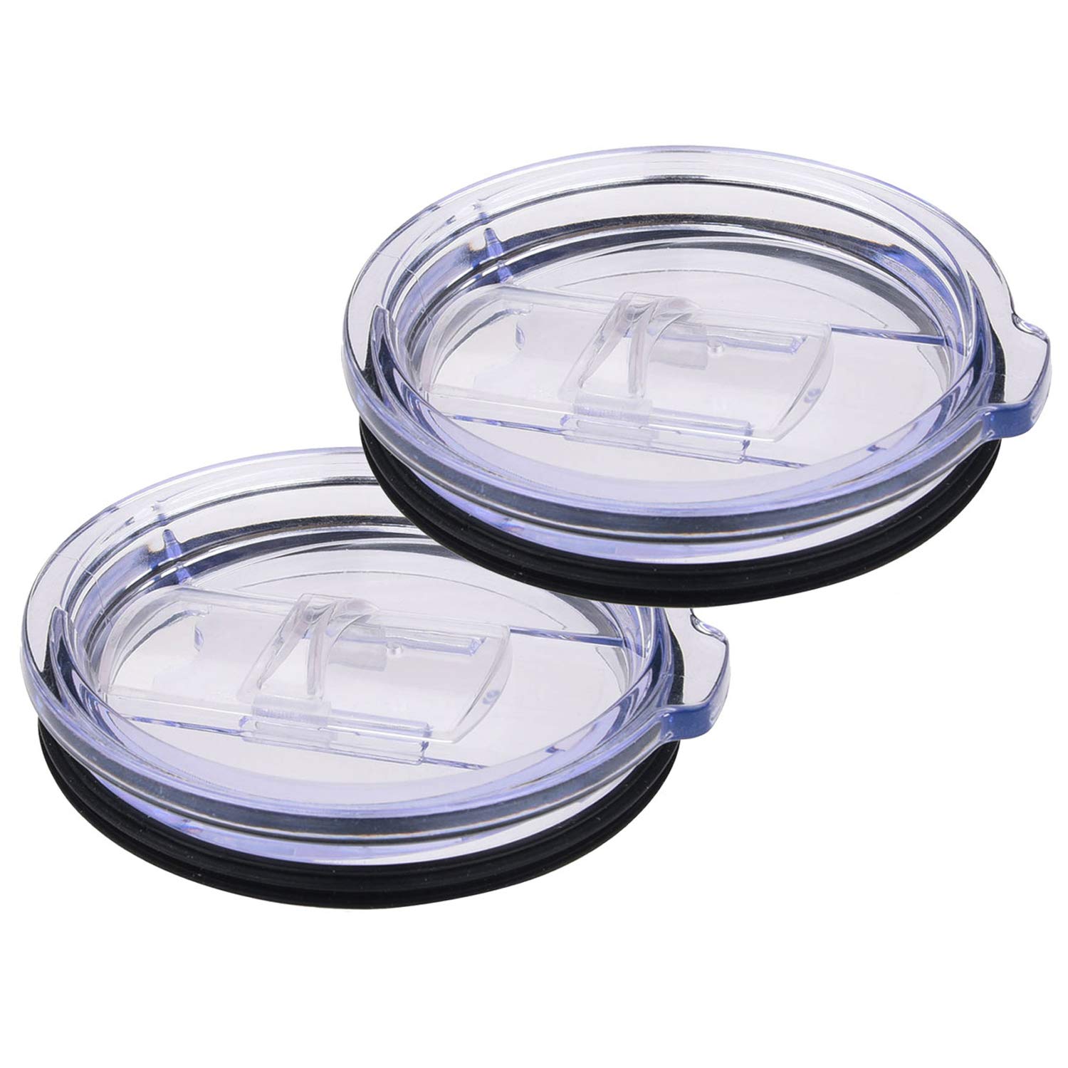 Yeti Rambler Tumbler 30 oz Slide Lid - 2 Pack Splash Proof Replacement Cover with Straw Access - No Need to Remove Lid for Drinking - Ideal for Coffee, Tea, Smoothies & Outdoor Activities