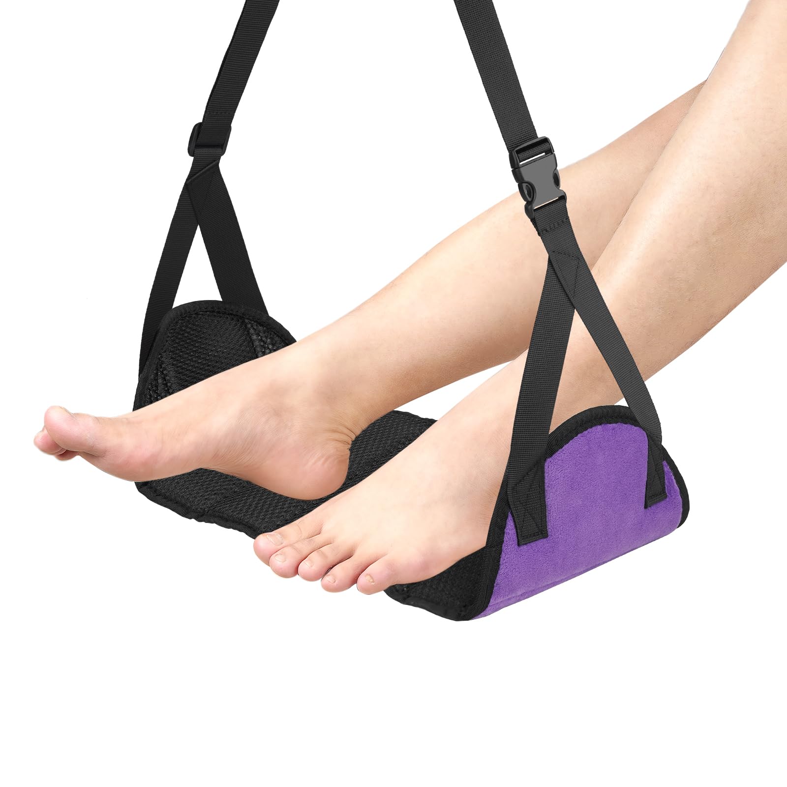 Airplane Foot Rest - Travel Comfort Foot Hammock for Long Flights | Essential Airplane Accessory to Relax Your Feet | Perfect for Business Travel & Vacation Trips