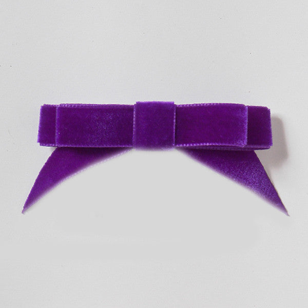 Elegant Angled Velvet Hair Ribbons - No Comb - Perfect for Girls' Hair Accessories, Parties, and Special Occasions