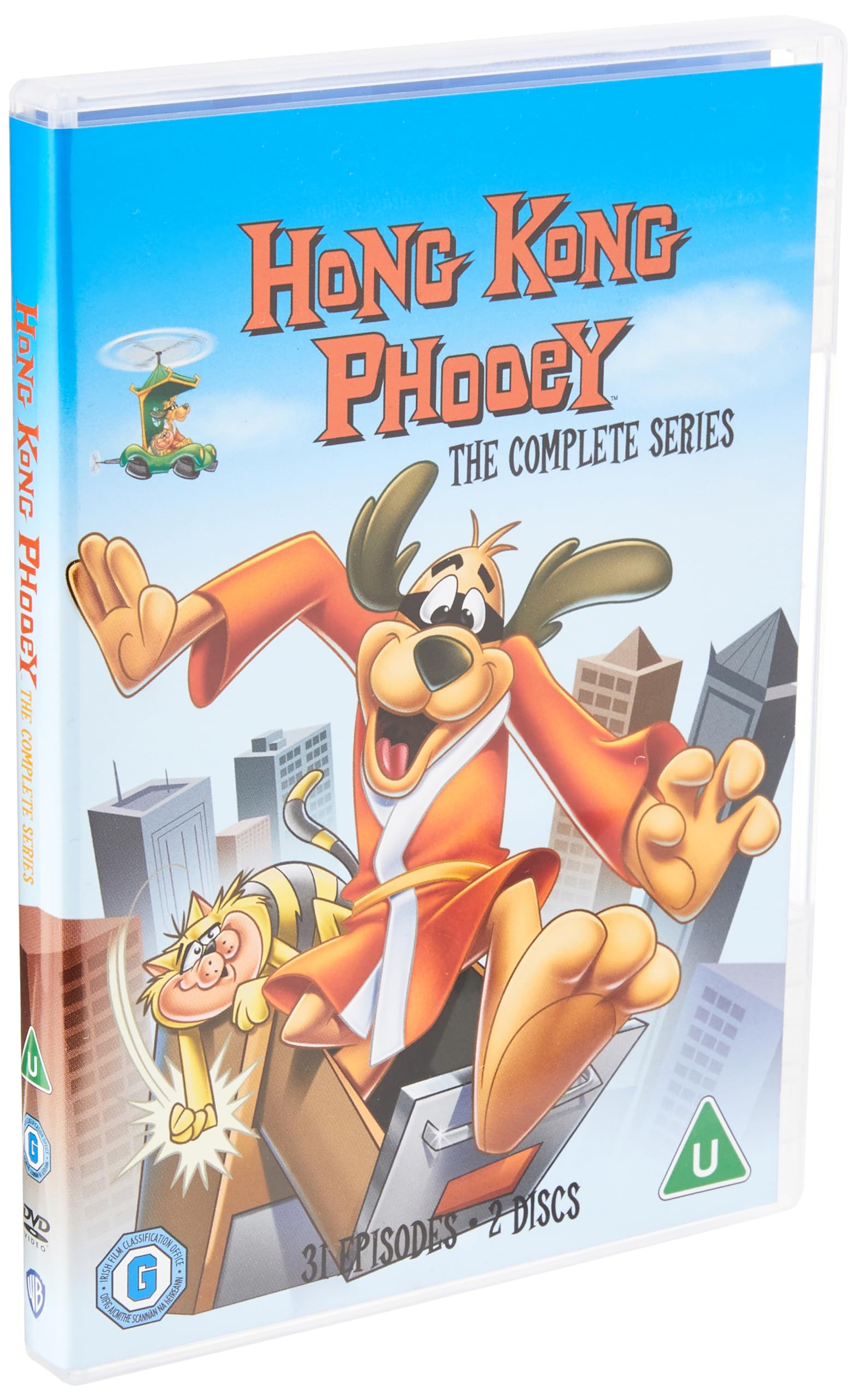 Hong Kong Phooey Complete Box Set DVD (2007) - Classic Animated Series for Kids & Nostalgic Cartoon Lovers - Perfect for Family Movie Nights & 70s Animation Collectors