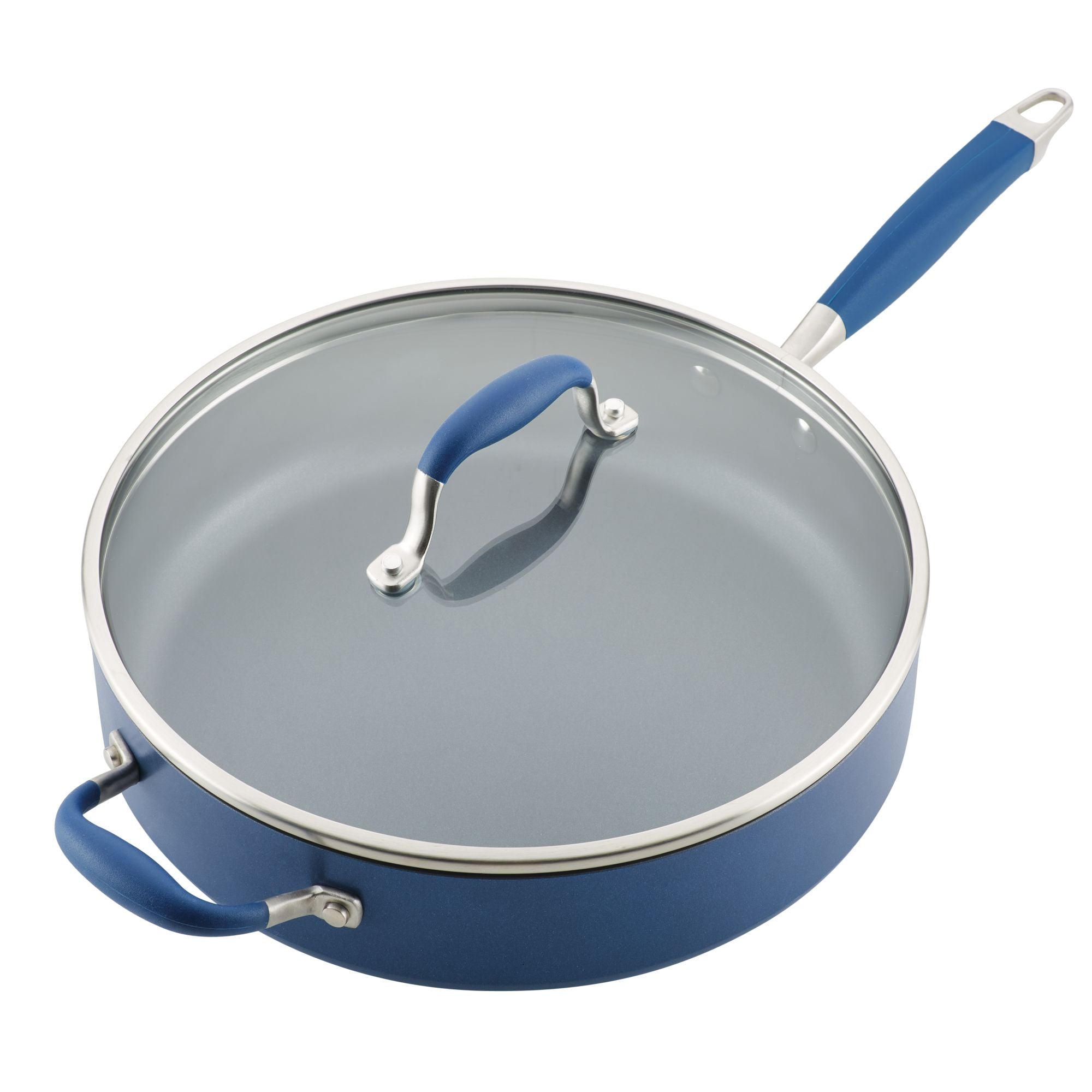 Premium 5 Quart Nonstick Saute Pan with Helper Handle - Perfect for Home Cooking, Frying & Searing | Induction Compatible & Oven Safe Up to 500°F