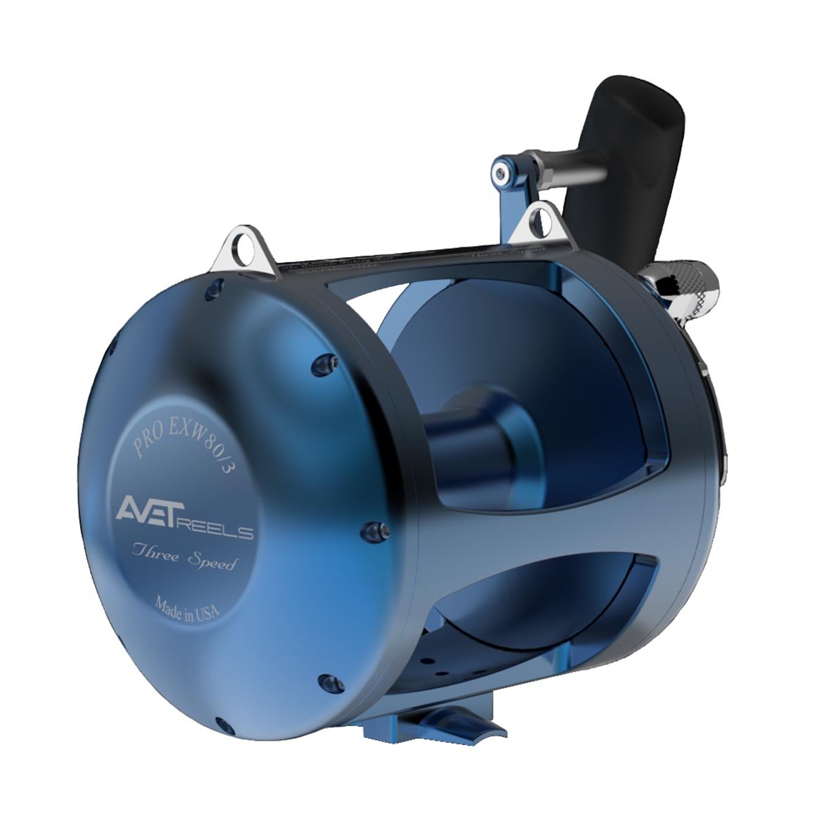 Avet Pro EXW 80/3 Wide 3-Speed Fishing Reel - Saltwater & Big Game Fishing Reel for Offshore Trolling & Deep Sea Angling