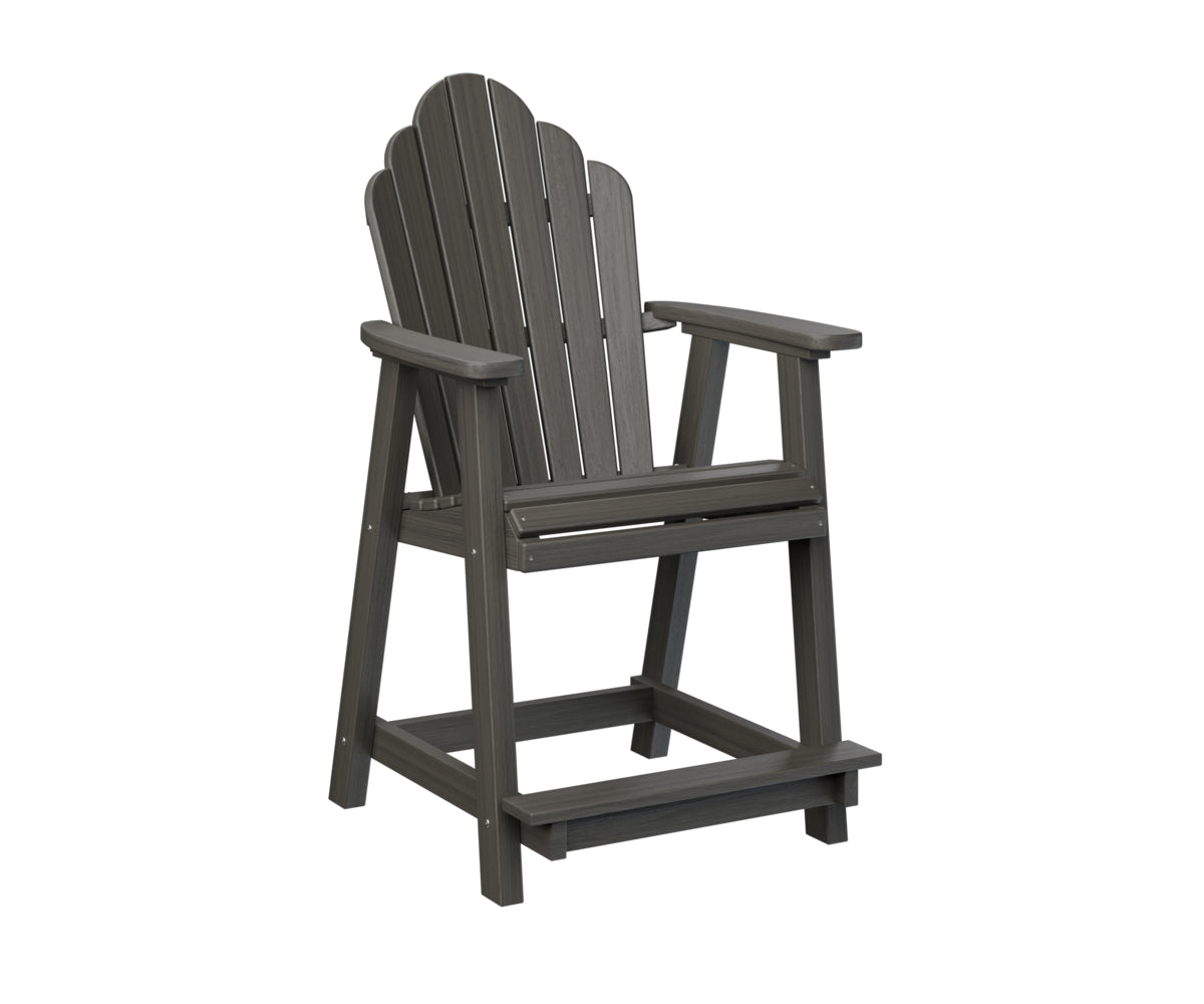Berlin Gardens Cozi Back Counter Chair - Stylish & Comfortable Bar Stool for Kitchen Island, Breakfast Nook & Home Bar - Perfect for Indoor Dining & Entertaining