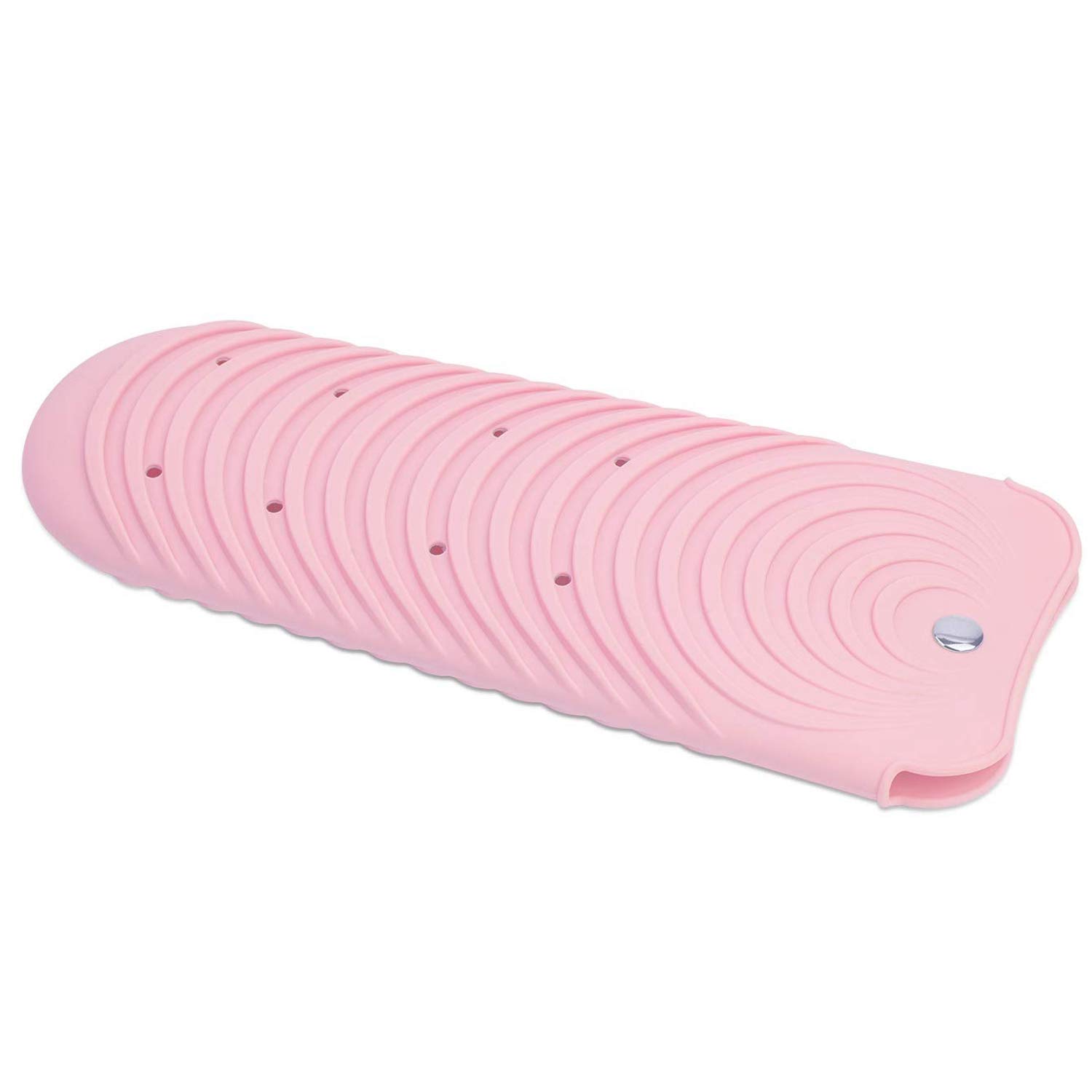 Pink Heat-Resistant Hair Straightener Pouch - Protective Mat Holder for Flat Irons & Curling Wands | Perfect for Travel, Salon & Home Styling