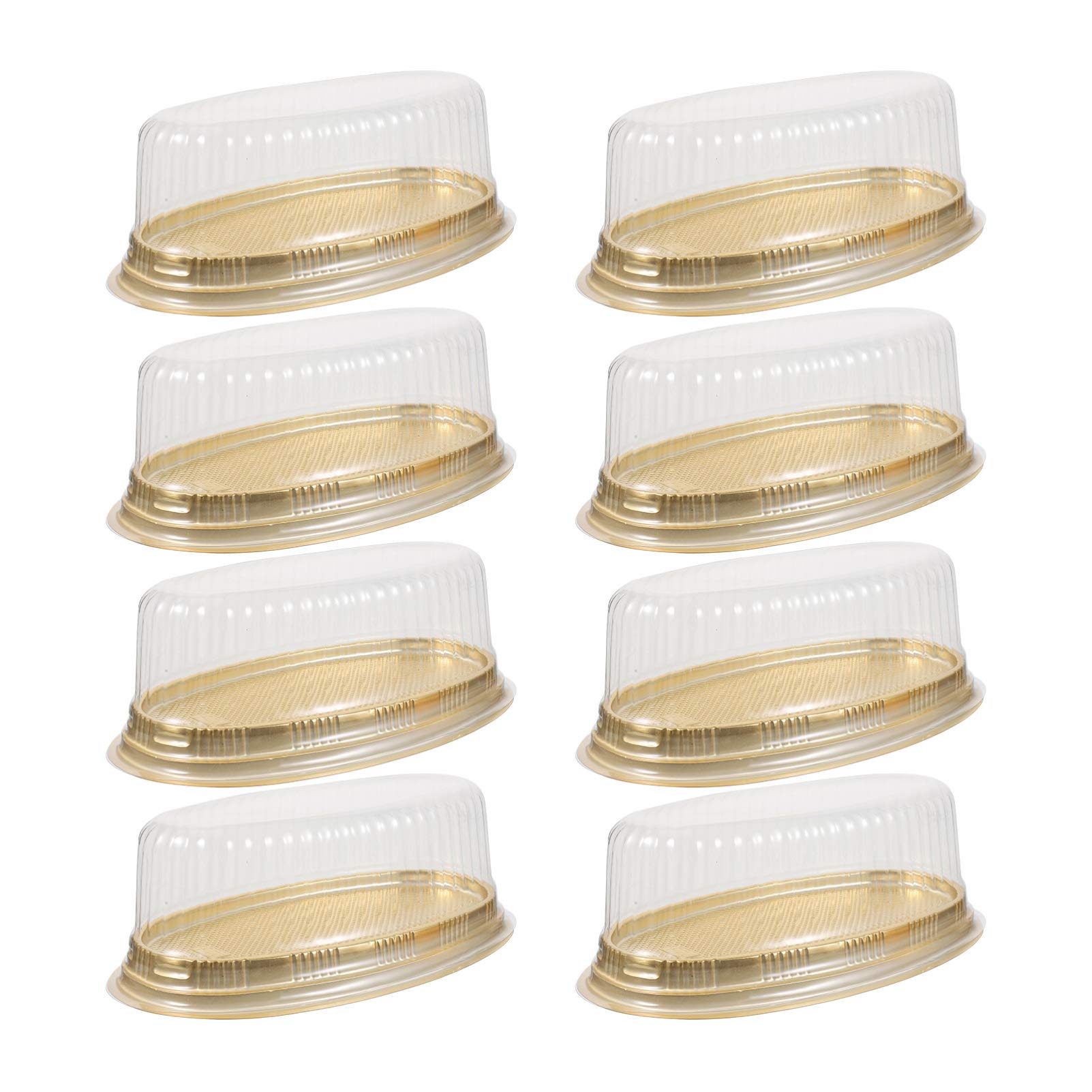 Hemoton 10-Piece Cake Box Set - Cupcake Holders, Mini Cake Domes & Muffin Containers for Cheesecake, Mooncakes & Pastries | Reusable Plastic & Paper Baking Storage with Handles | Perfect for Parties, Bakeries & Home Baking