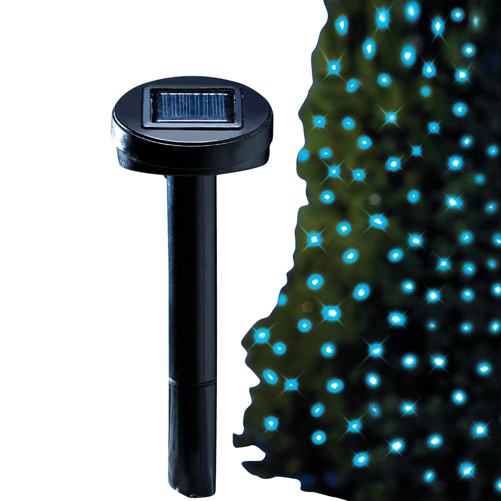 Solar Powered Outdoor String Lights - 60 LED Blue Fairy Lights for Garden, Patio, and Holiday Decor | Weatherproof & Energy Efficient