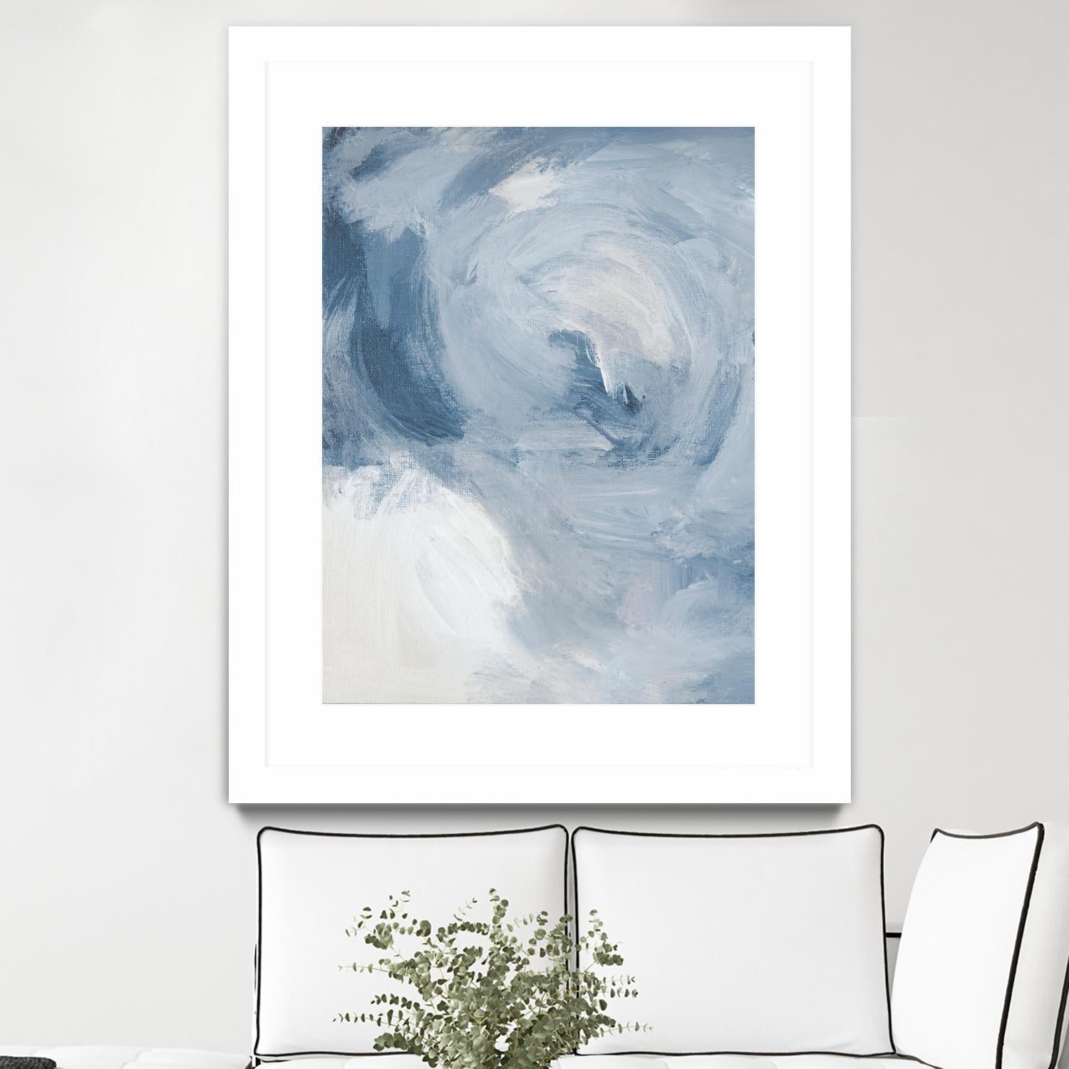 Blue Cloudy Dreams II - Stunning Wall Art for Home & Office Decor - Perfect for Living Rooms, Bedrooms & Workspaces