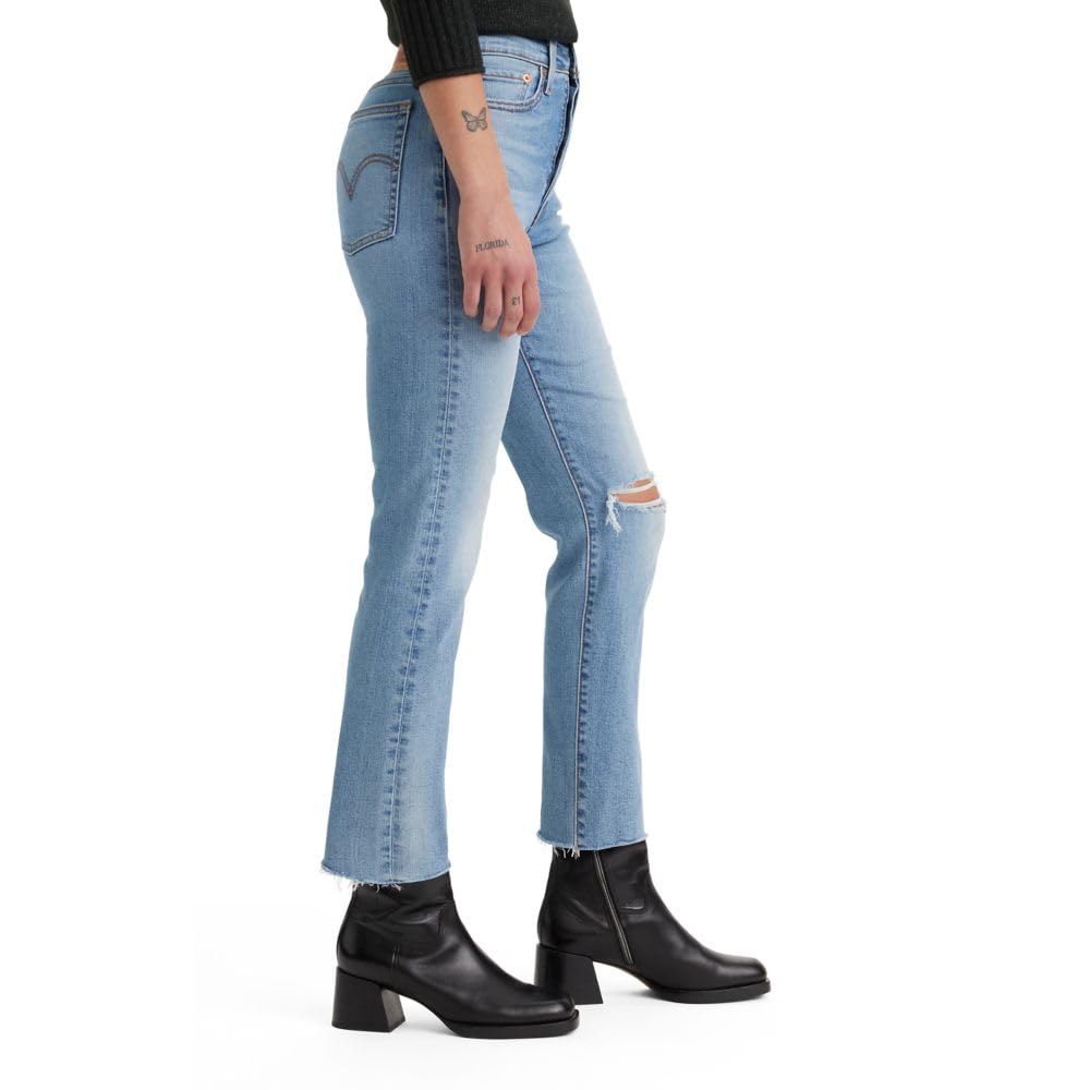 Levi's Women's Wedgie Straight Jeans - High Waist Slim Fit Denim Pants for Casual Wear & Everyday Style