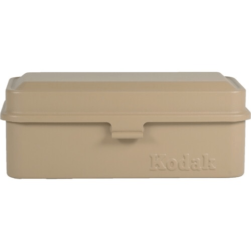Kodak Steel 120/135mm Film Storage Case with Beige Lid & Body - Perfect for Photographers, Film Enthusiasts & Travel Protection