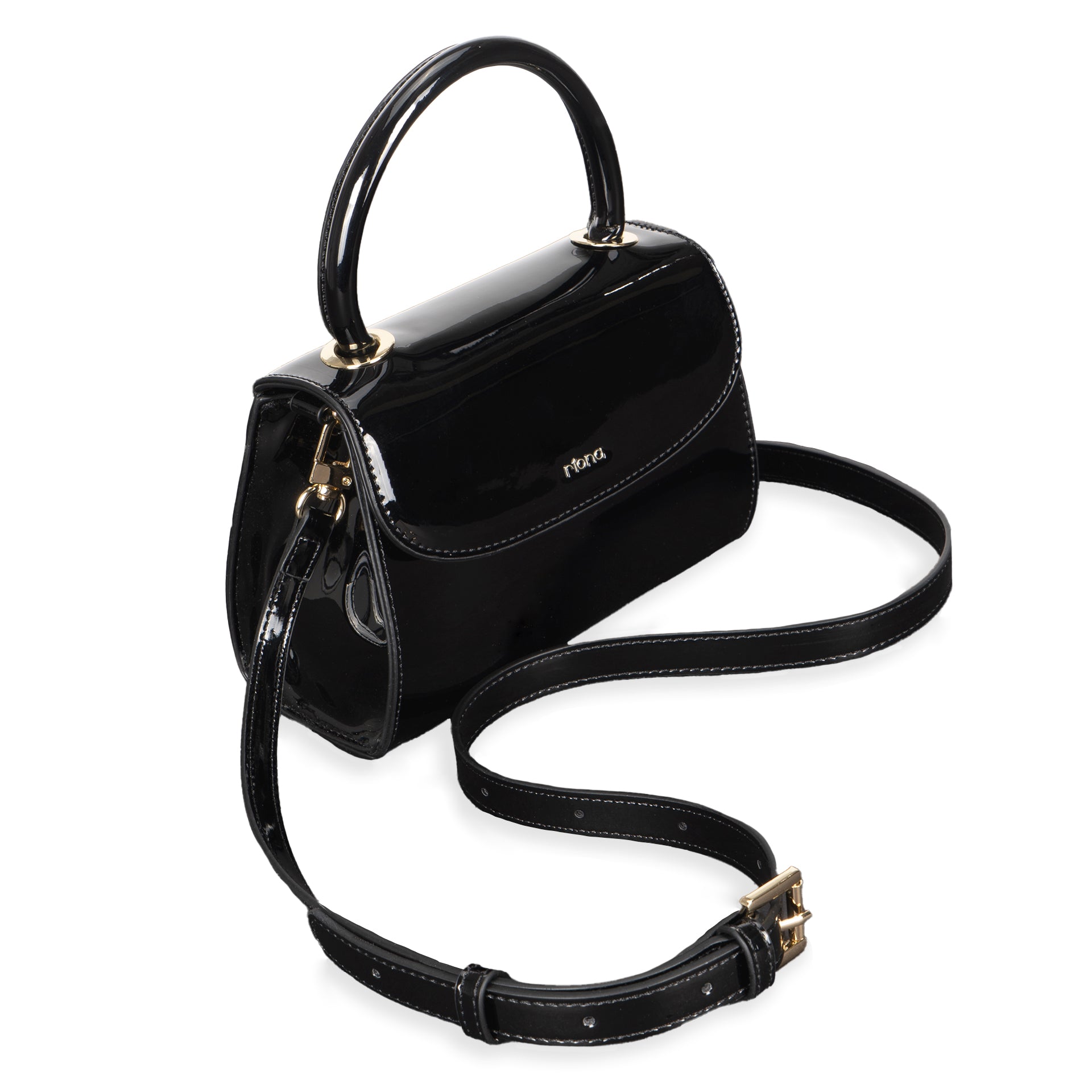 Riona Luna RFID Blocking Mini Top Handle Crossbody Bag for Women - Anti-Theft Small Purse for Travel, Shopping & Everyday Use