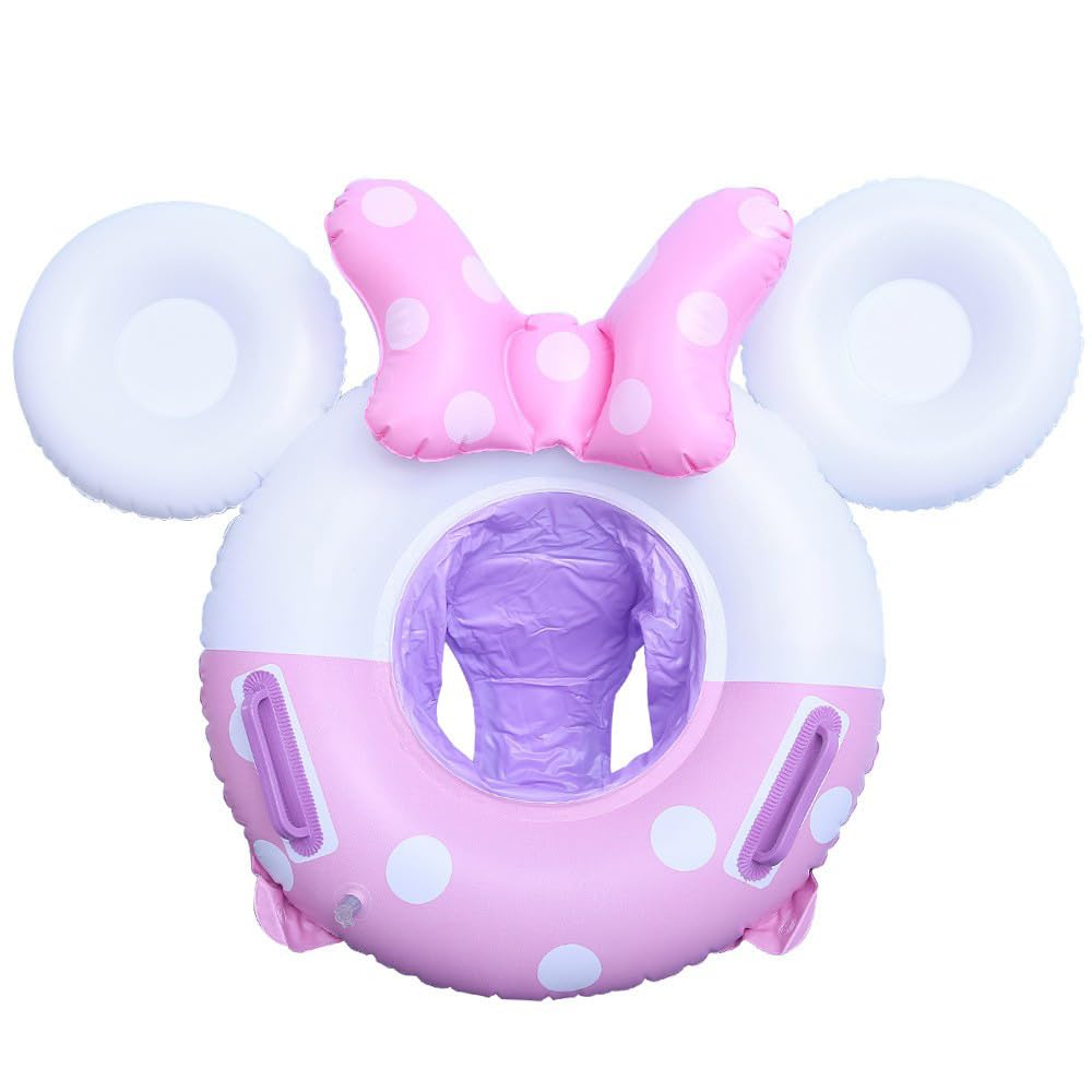 **Baby Swimming Float Ring with Seat & Handle - Cute Inflatable Pool Floaties for Infants & Toddlers - Safe Water Raft Toys for Kids - Perfect for Pool Parties, Beach Fun & Summer Relaxation**