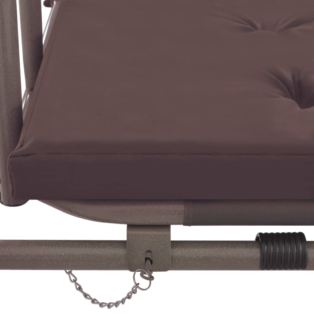 CHARMMA Outdoor Convertible Swing Bench with Canopy - 71 lbs Weight Capacity, Weather-Resistant Patio Furniture for Garden, Backyard, Porch Relaxation