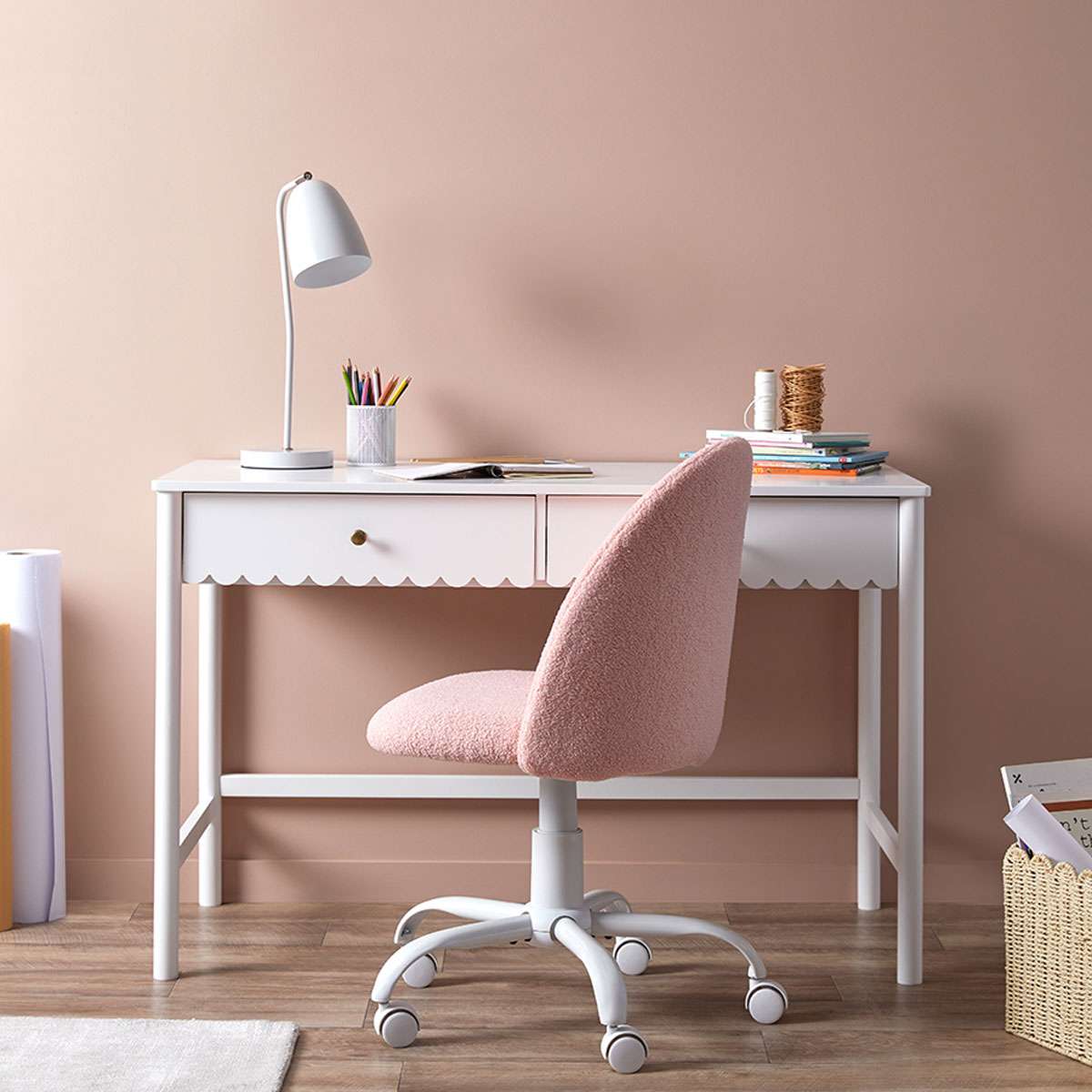 Maisie + Nolan Pink Furniture Set - Stylish Kids Bedroom Decor for Girls | Perfect for Nursery, Playroom & Toddler Room