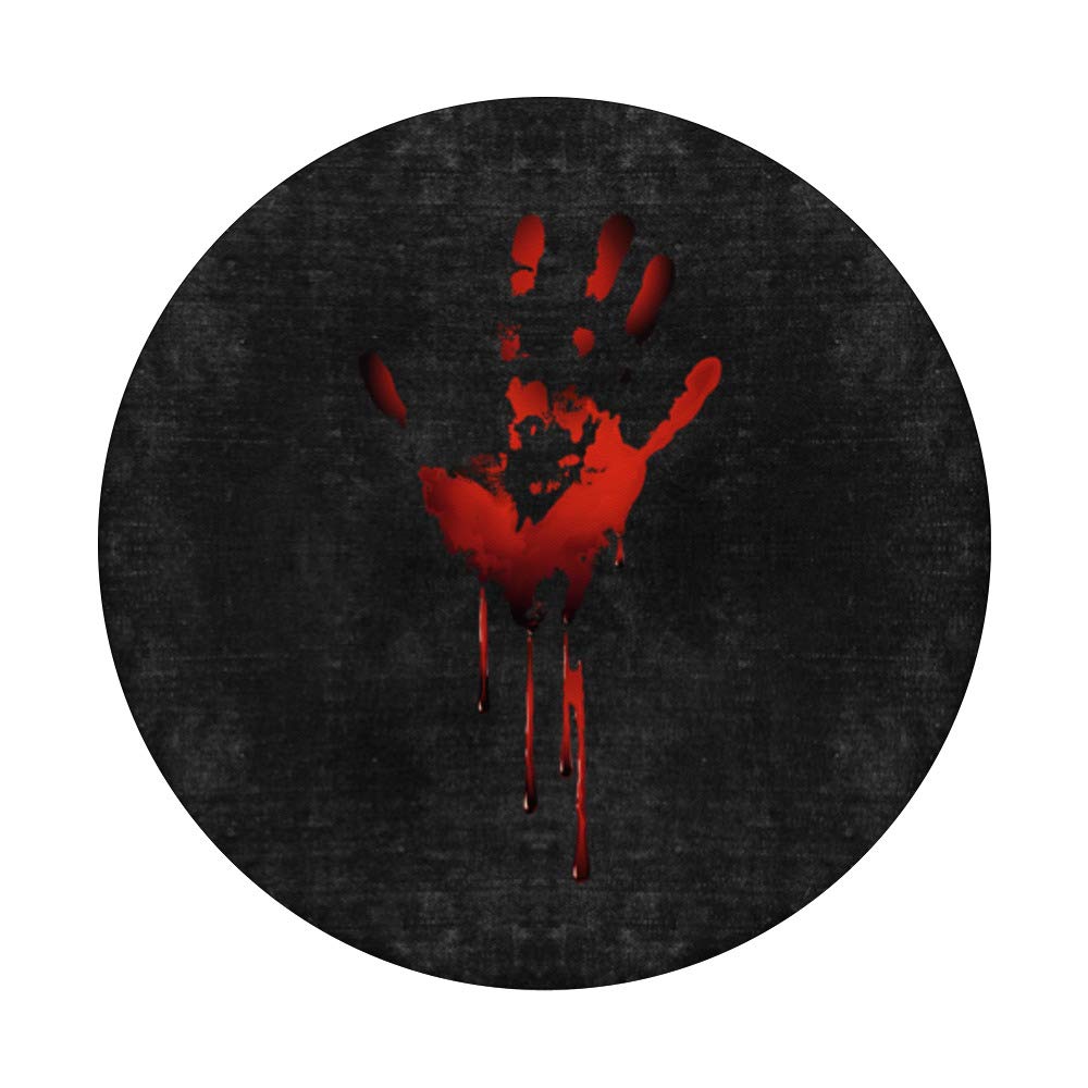 Black Obsidian Stone with Red Handprint Design - Healing Crystal for Meditation, Protection & Spiritual Growth | Perfect for Home Decor, Yoga & Energy Work