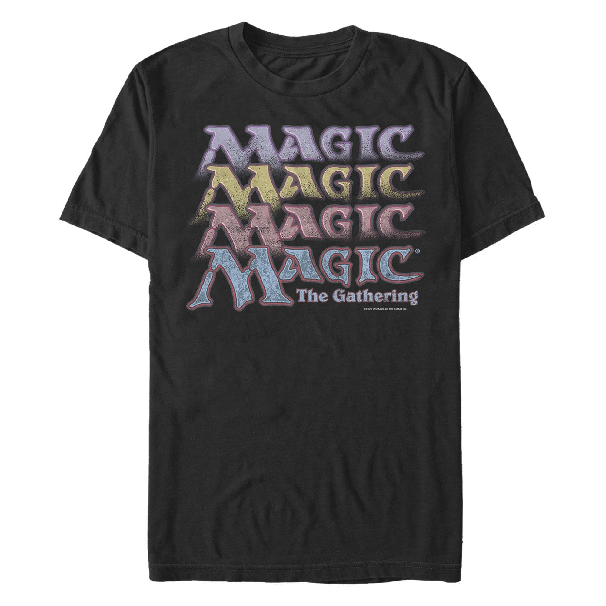 Men's Magic: The Gathering Rainbow Fade Graphic T-Shirt | MTG Merchandise for Gamers & Collectors | Perfect for Gaming Events & Casual Wear