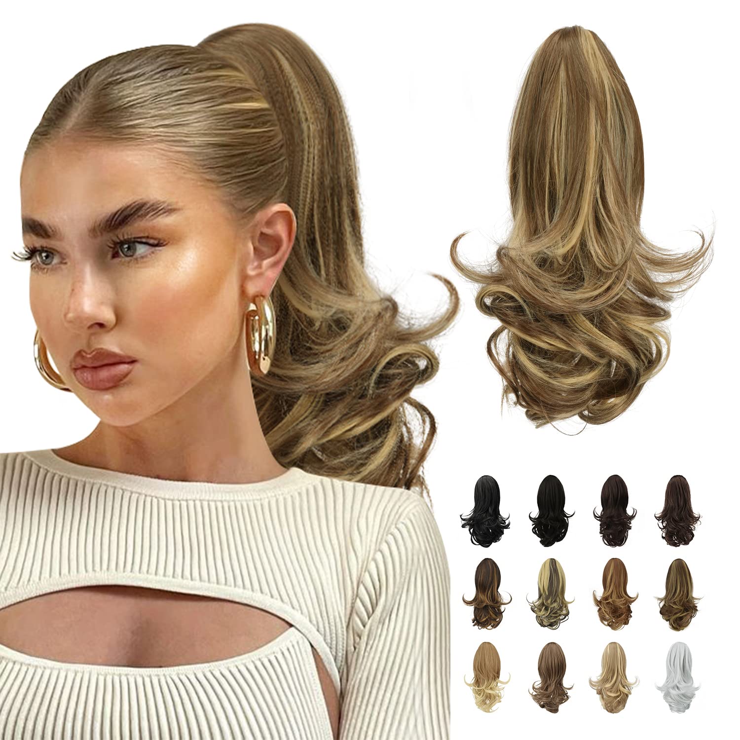 Clip-In Synthetic Claw Hair Extension - 13