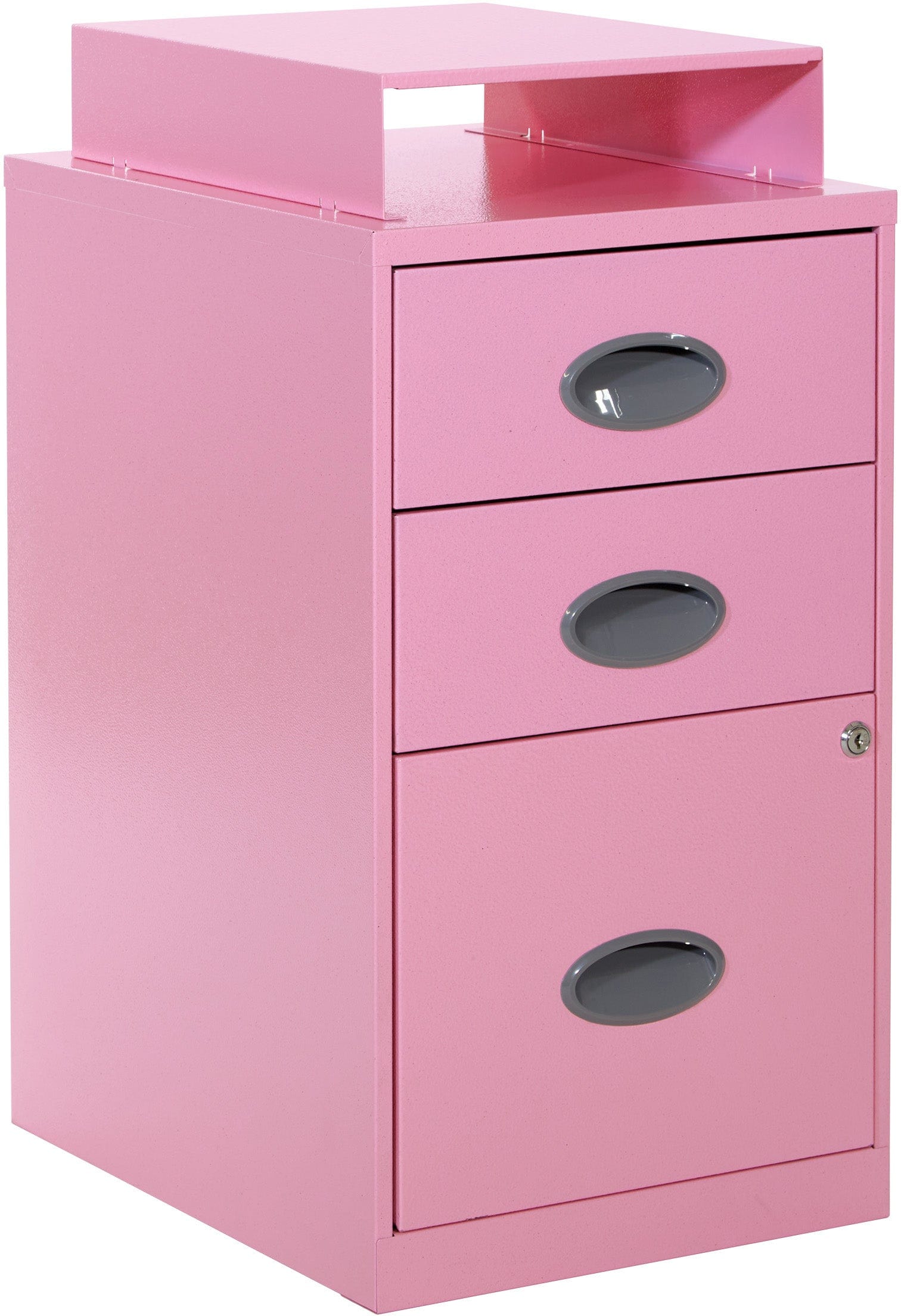 Office Star 3-Drawer Metal File Cabinet - Letter Size, Lockable Storage for Home & Office Organization [CF3DR] - Perfect for Document Filing, Office Supplies Storage & Workspace Organization