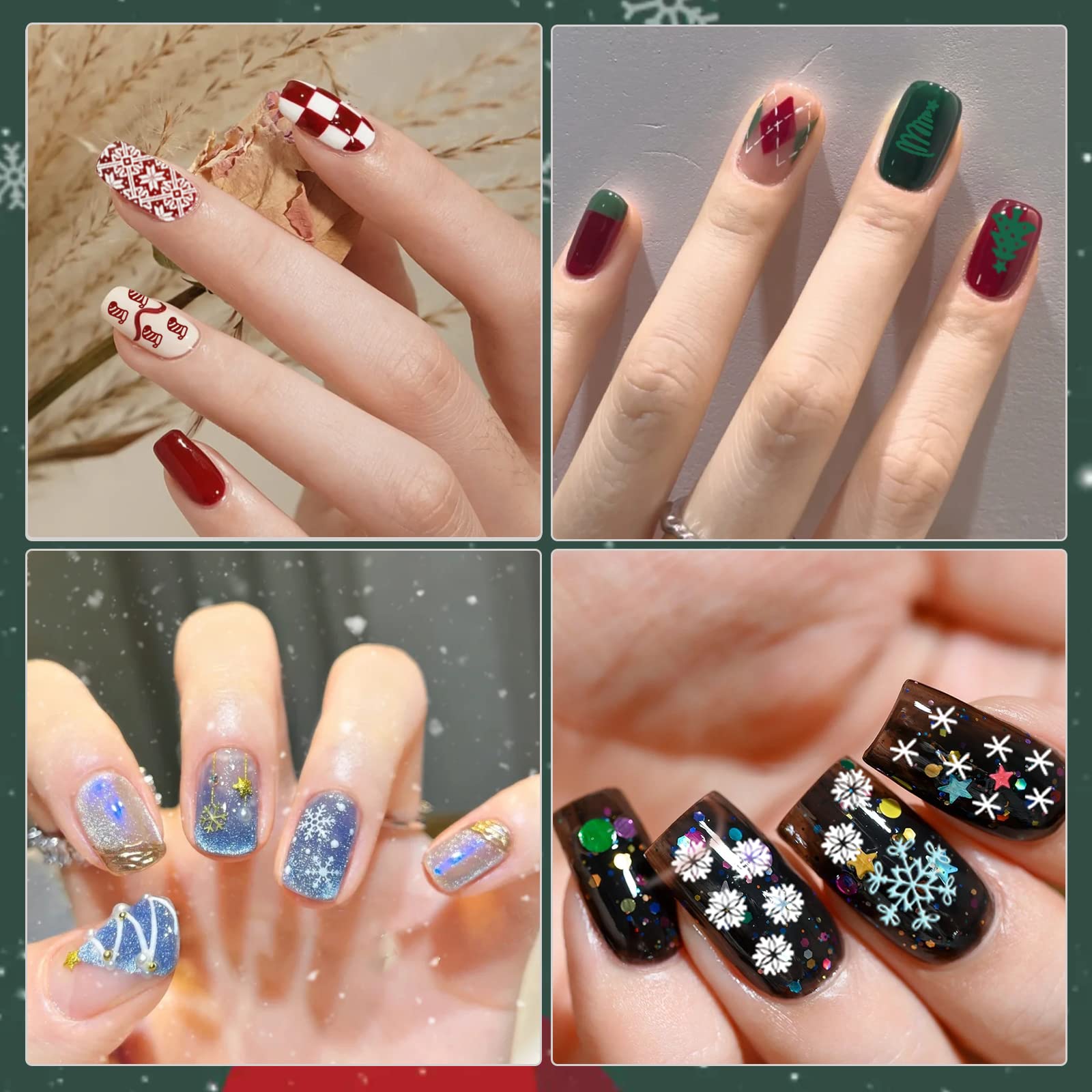 Biutee 8-Piece Nail Stamping Plates Set with 10 Nail Art Templates & Stamper - Rose Flower Animal Designs for Valentine's Day - Perfect for DIY Gel Polish Manicures at Home or Salon