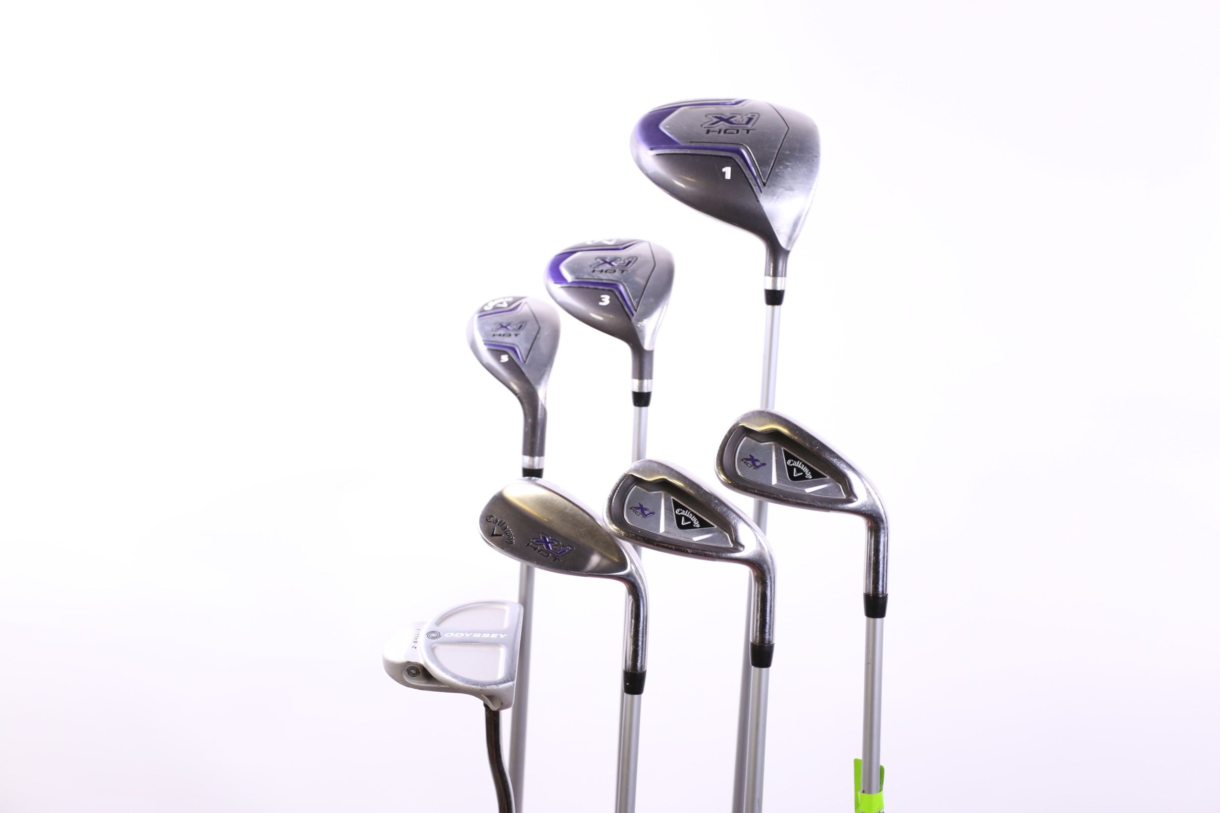 Callaway XJ 2 Girls Golf Club Set - 7 Piece Right Handed Youth Complete Set with 1W, 3W, 5H, 7, 9, SW & Putter - Perfect for Junior Golfers & Beginners on the Course