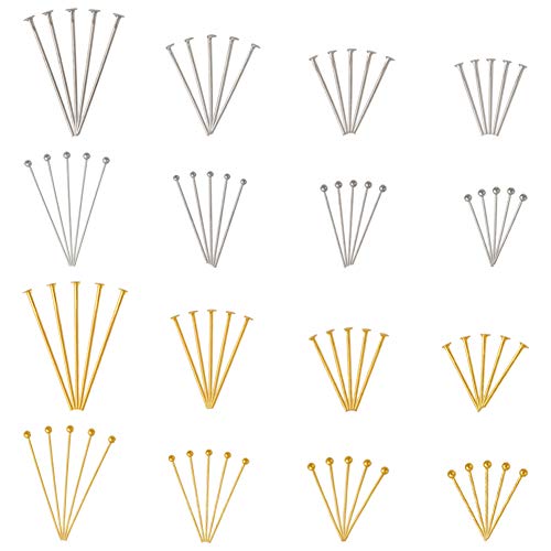 1600pcs/Box-gold & Silver-flat & Ball