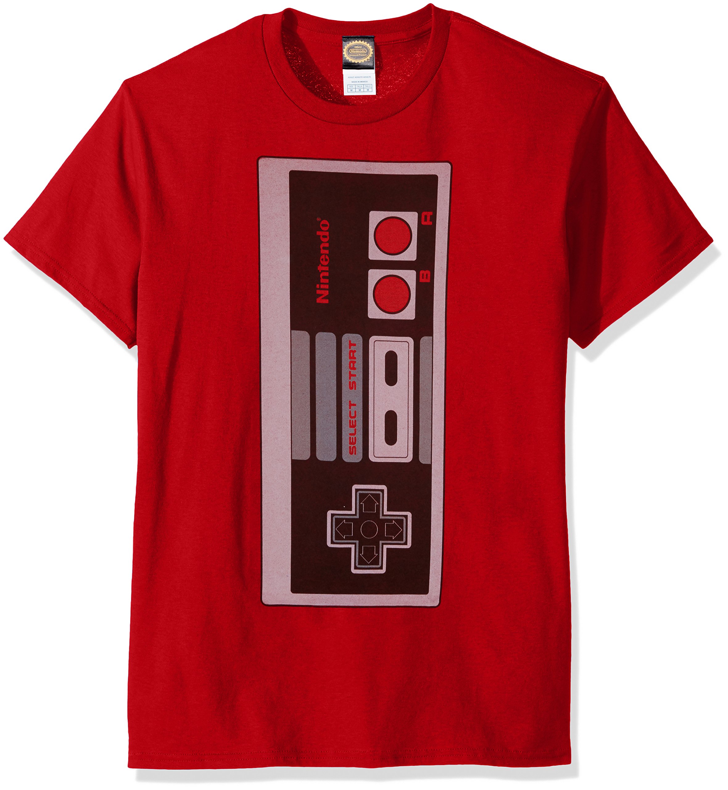 Nintendo Men's Big Controller Graphic T-Shirt - Retro Gaming Tee for Casual Wear & Gamer Gifts