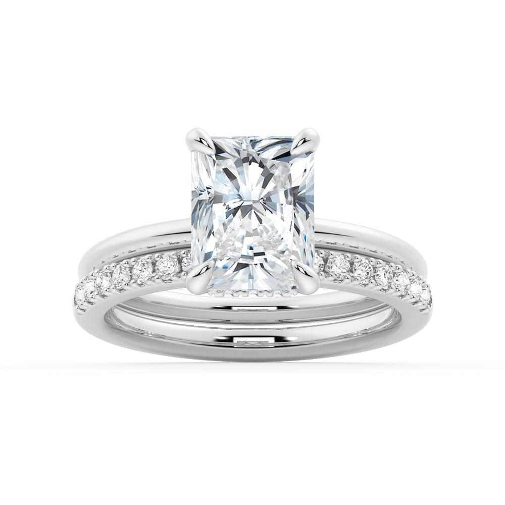 1.5ct Four Prong Radiant Cut Solitaire Moissanite Engagement Ring for Women - Perfect for Proposals, Anniversaries & Bridal Jewelry
