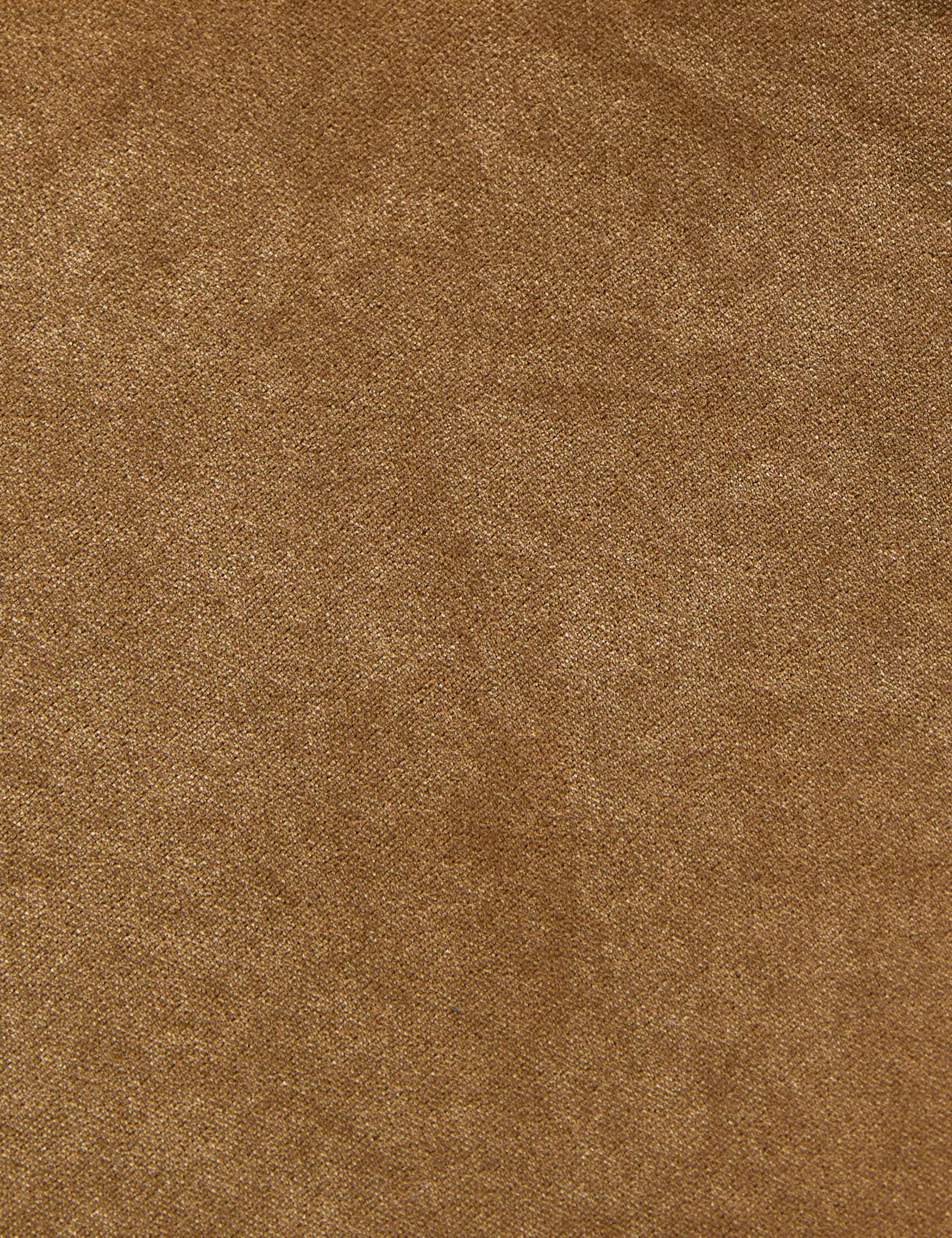 Luxury Cognac Velvet Fabric Swatch - Premium Upholstery Material for Sofas, Chairs & Home Decor | Soft & Durable Velvet Fabric Samples for DIY Projects & Interior Design