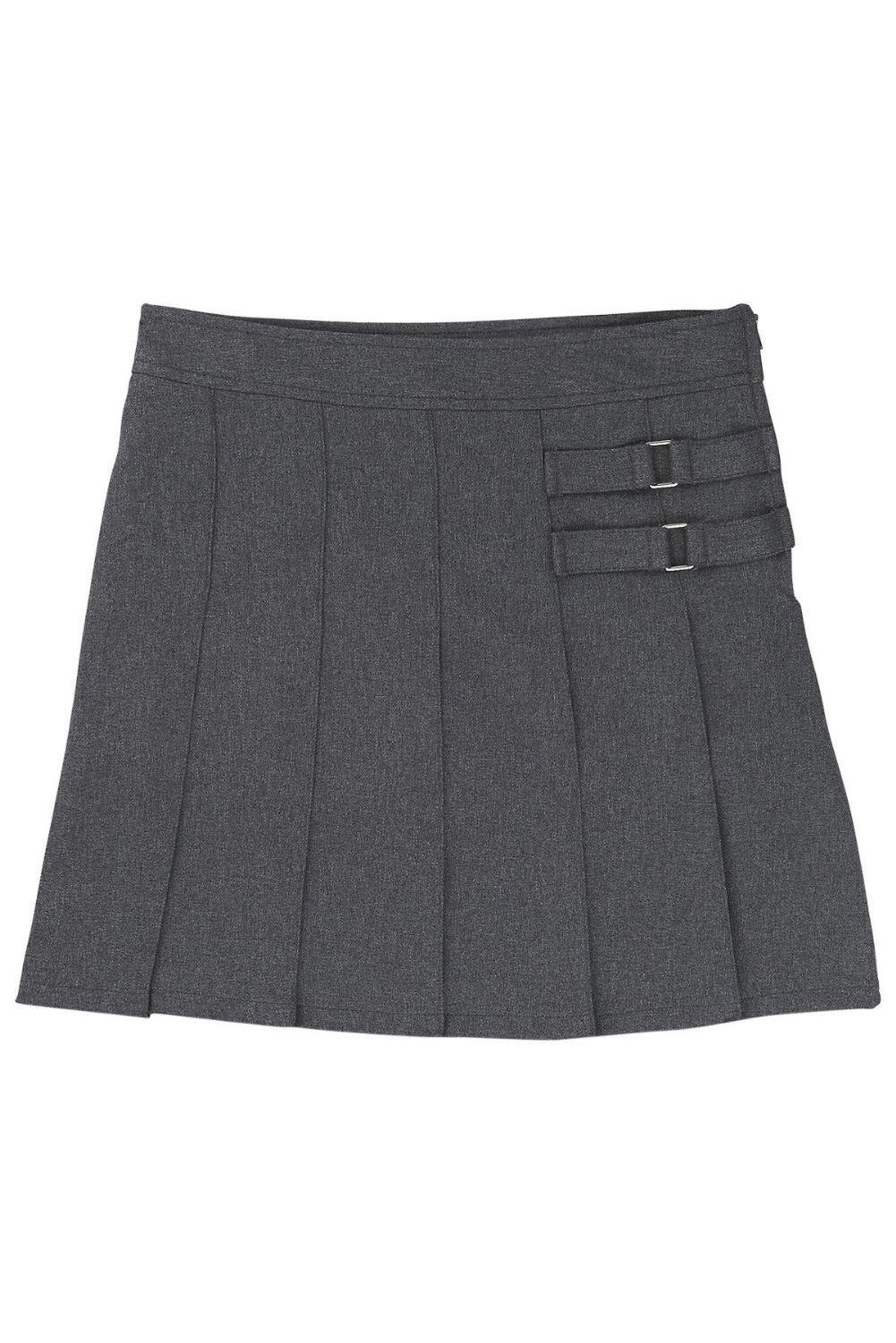 French Toast Girls Adjustable Waist Two-Tab Pleated-Front Scooter Skirt - Comfortable School Uniform & Play Outfit for Active Kids
