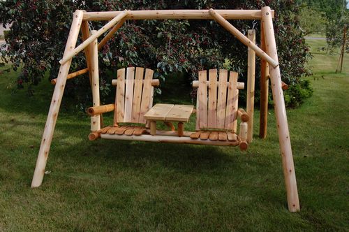 Moon Valley Tete a Tete Swing - Outdoor Garden Bench Swing for Two, Perfect for Porch, Patio or Backyard Relaxation