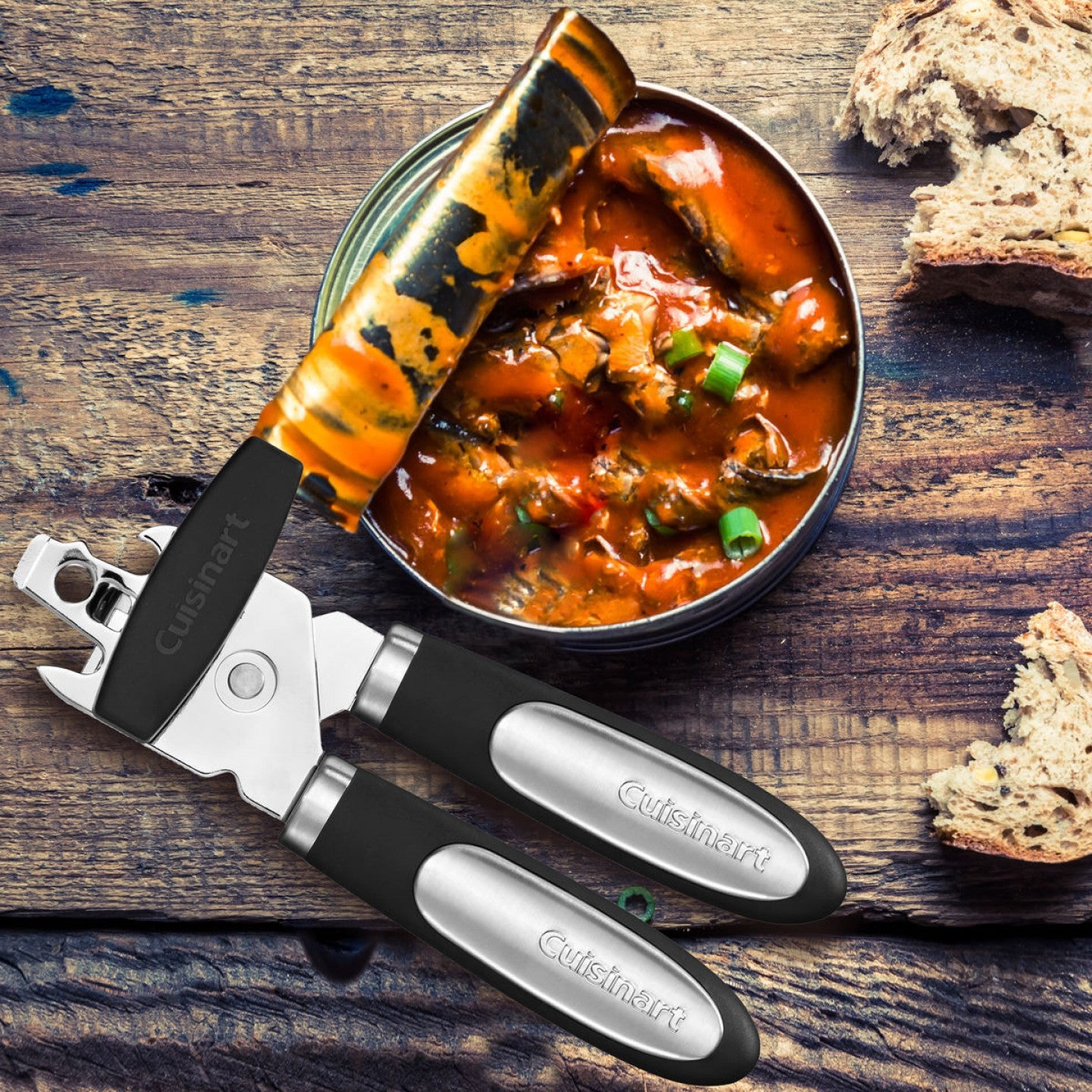 CUISINART Metro Collection CTG 12 COC Electric Can Opener - Stainless Steel, Easy-Open Design for Kitchen & Camping Use