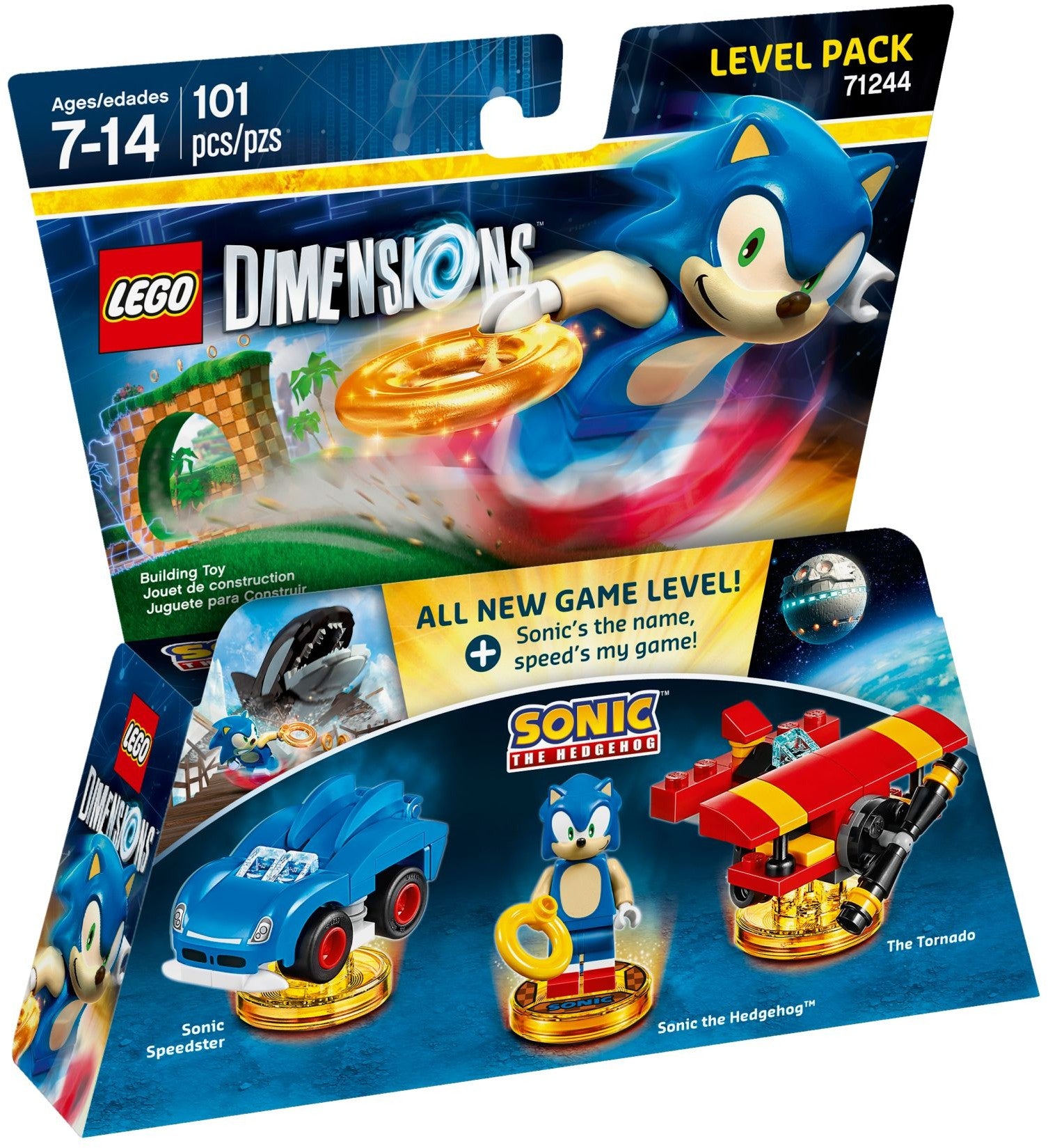 LEGO 71244 Sonic the Hedgehog Level Pack Building Toy Set - Perfect for Kids' Birthday Gifts & Sonic Game Fans Collection