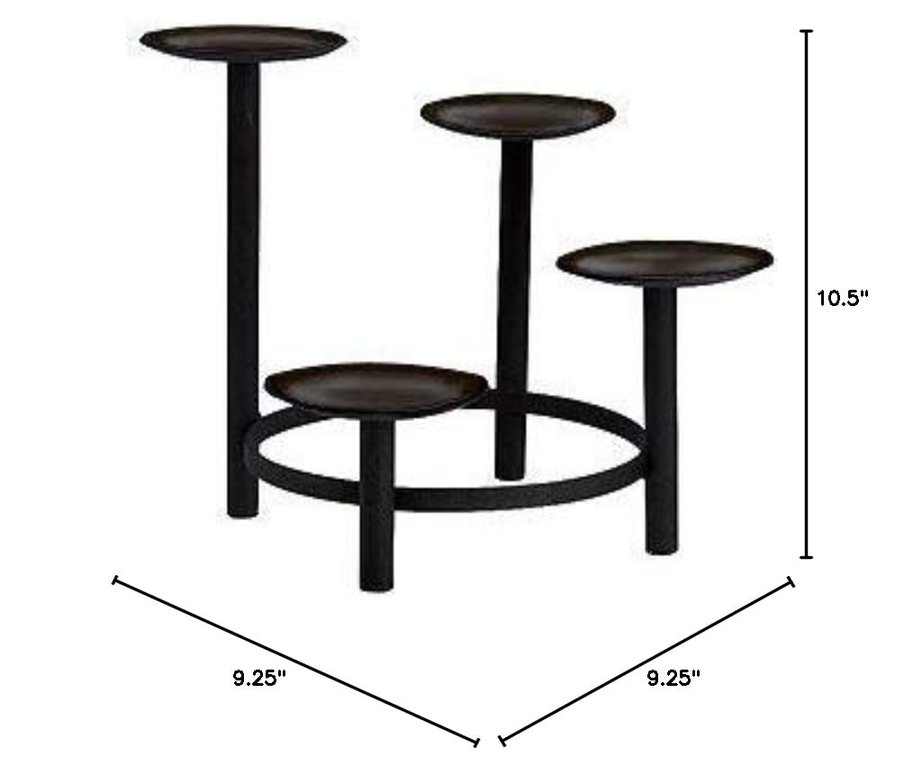 Christian Advent Pillar Candle Holder with Tiers - Perfect for Christmas Decorations, Church Altar, and Holiday Home Décor