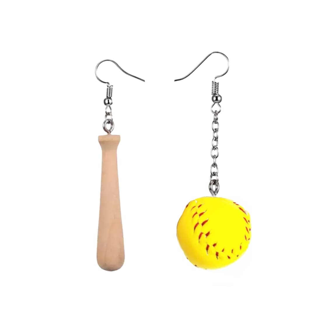 Softball Earrings for Women - Cute Sports Jewelry Gifts for Softball Moms & Players - Baseball Accessories for Game Day & Practice - Perfect for Team Spirit & Fan Support