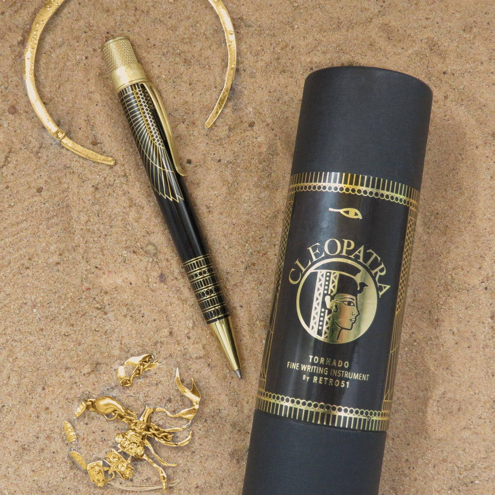 Retro 51 Tornado Vintage Metalsmith Rollerball Pen - Cleopatra Collection | Premium Writing Instrument for Office, Journaling & Gift Giving
