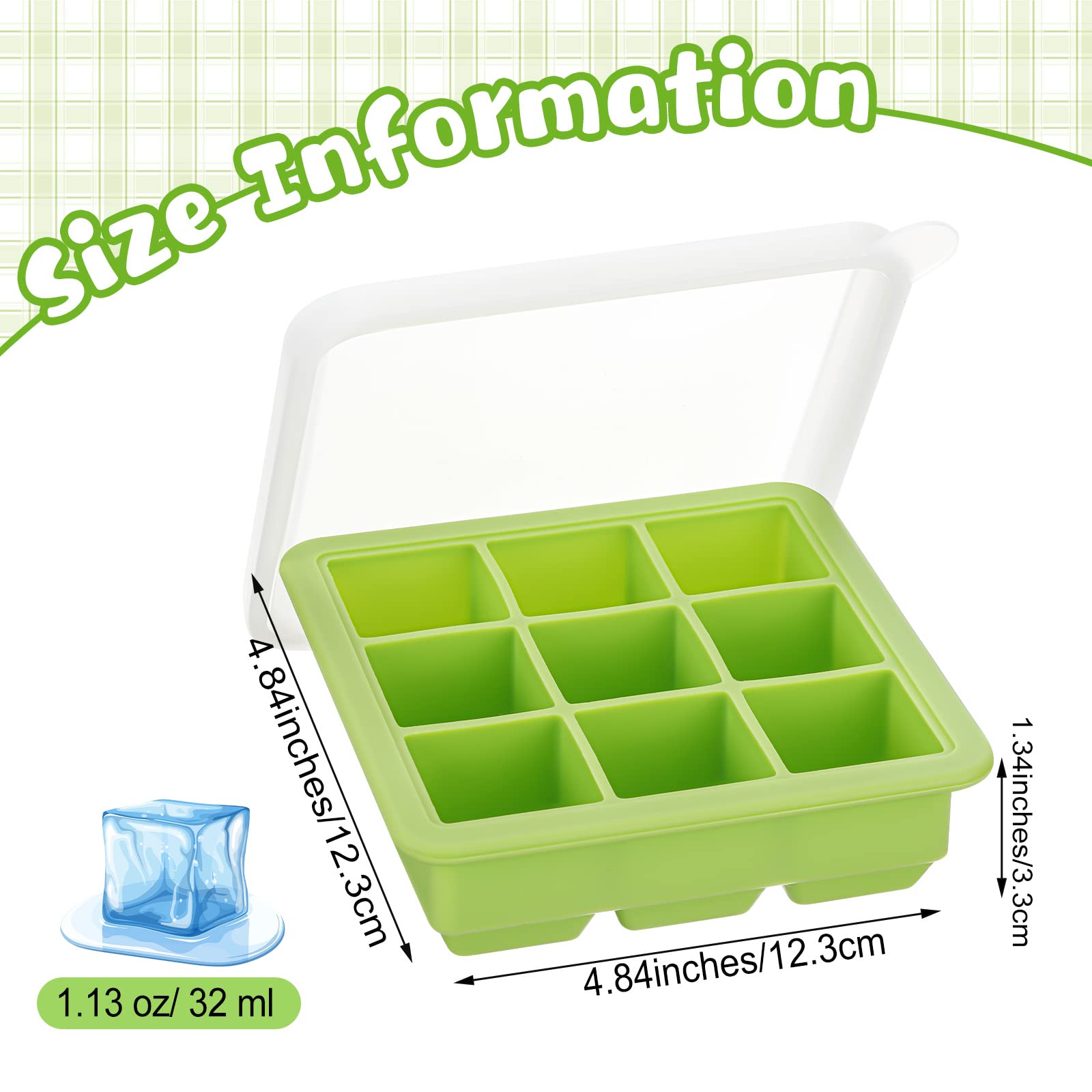 Rtteri Silicone Baby Food Freezer Storage Containers with Lids - BPA-Free Breast Milk & Puree Trays for Infants - Perfect for Homemade Baby Food, Breast Milk Storage & Meal Prep