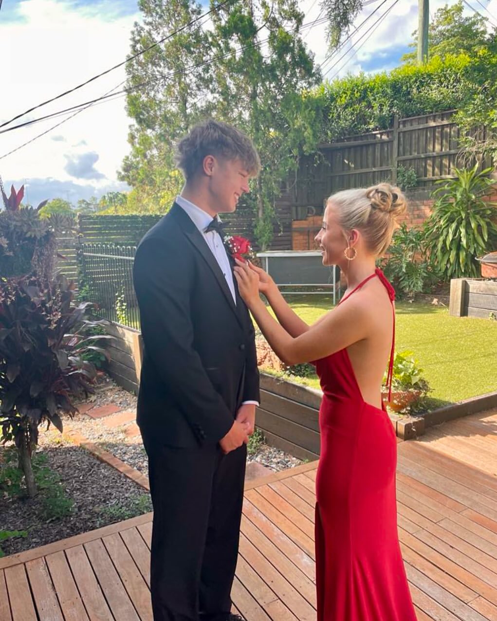 Sexy Red Halter Backless Evening Dress for Prom, Party, and Special Occasions - Style J6937