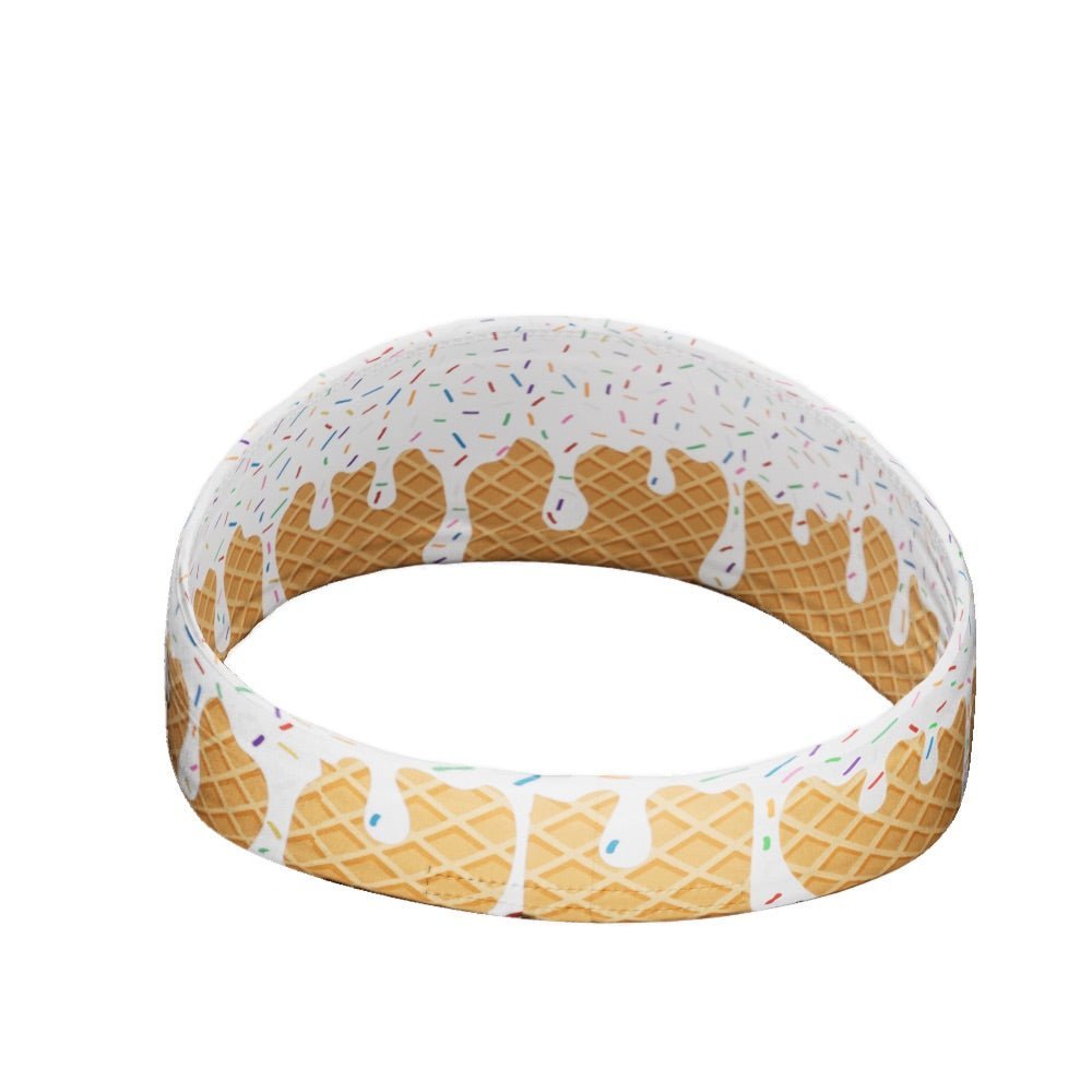 White Ice Cream Headband - Cute Hair Accessory for Women & Girls | Perfect for Costume Parties, Cosplay & Summer Fashion