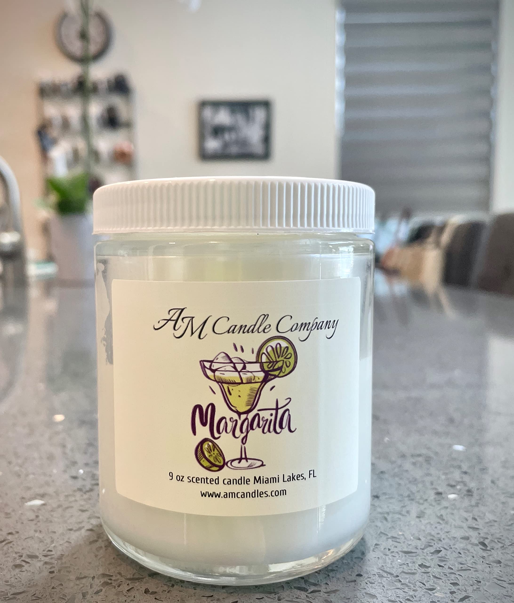 Margarita Scented Candle - Tropical Lime & Citrus Aromatherapy Candle for Relaxation, Home Decor & Gift - Perfect for Spa Nights, Yoga Sessions & Beach-Themed Parties