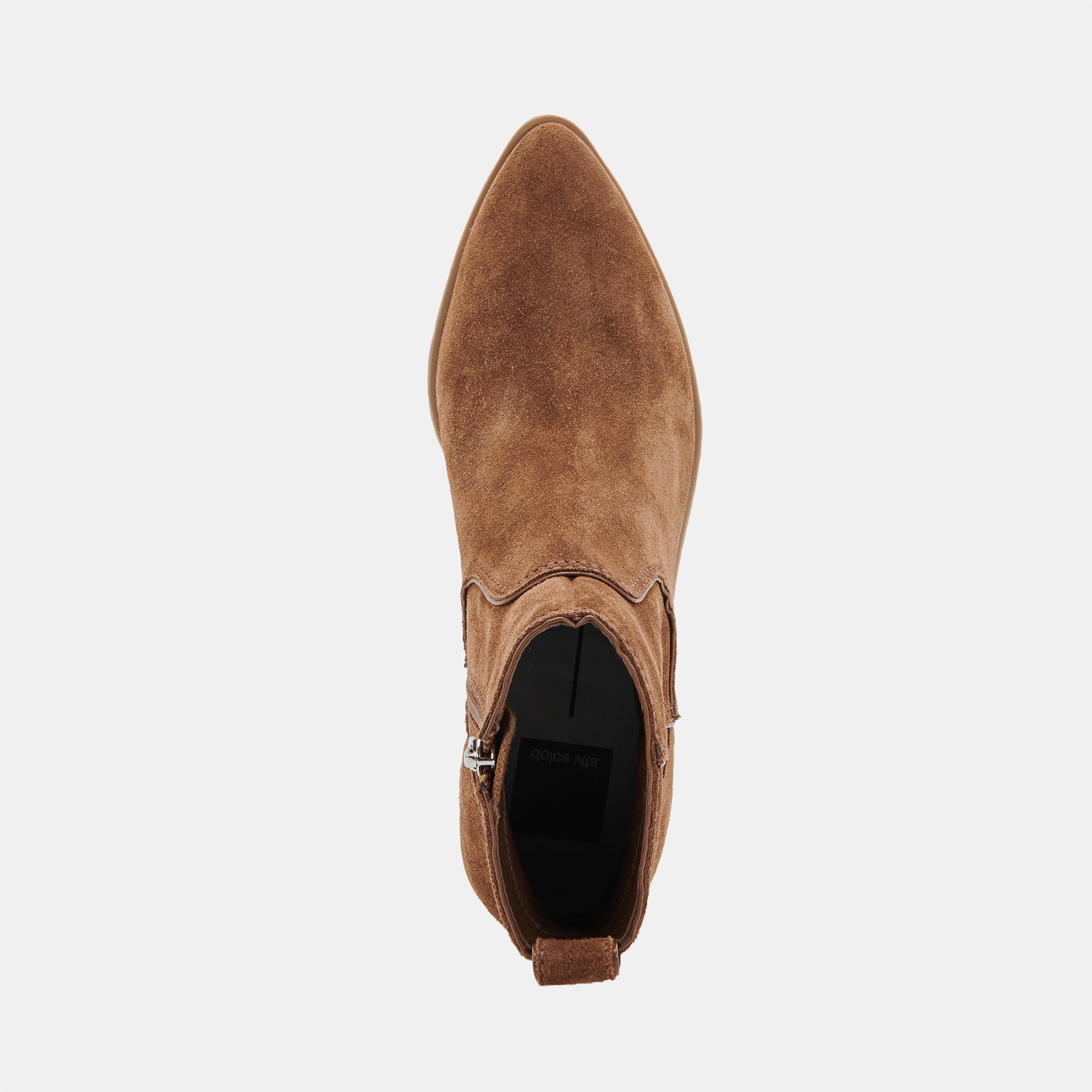 ABLE BOOTIES DK BROWN SUEDE - Women's Comfortable Winter Boots for Casual Wear & Outdoor Activities | Waterproof & Warm Suede Booties for Hiking, Shopping & Daily Use
