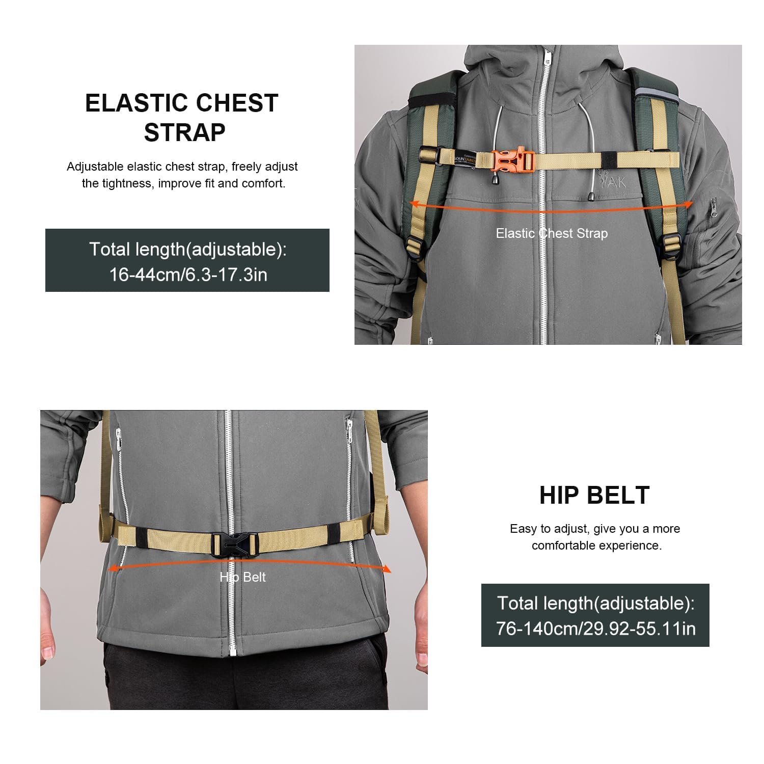 MOUNTAINTOP 35L Lightweight Hiking Backpack for Men & Women - Waterproof Travel Daypack for Outdoor Camping, Trekking & Daily Commute - Perfect for Hiking Gear, School & Work Essentials