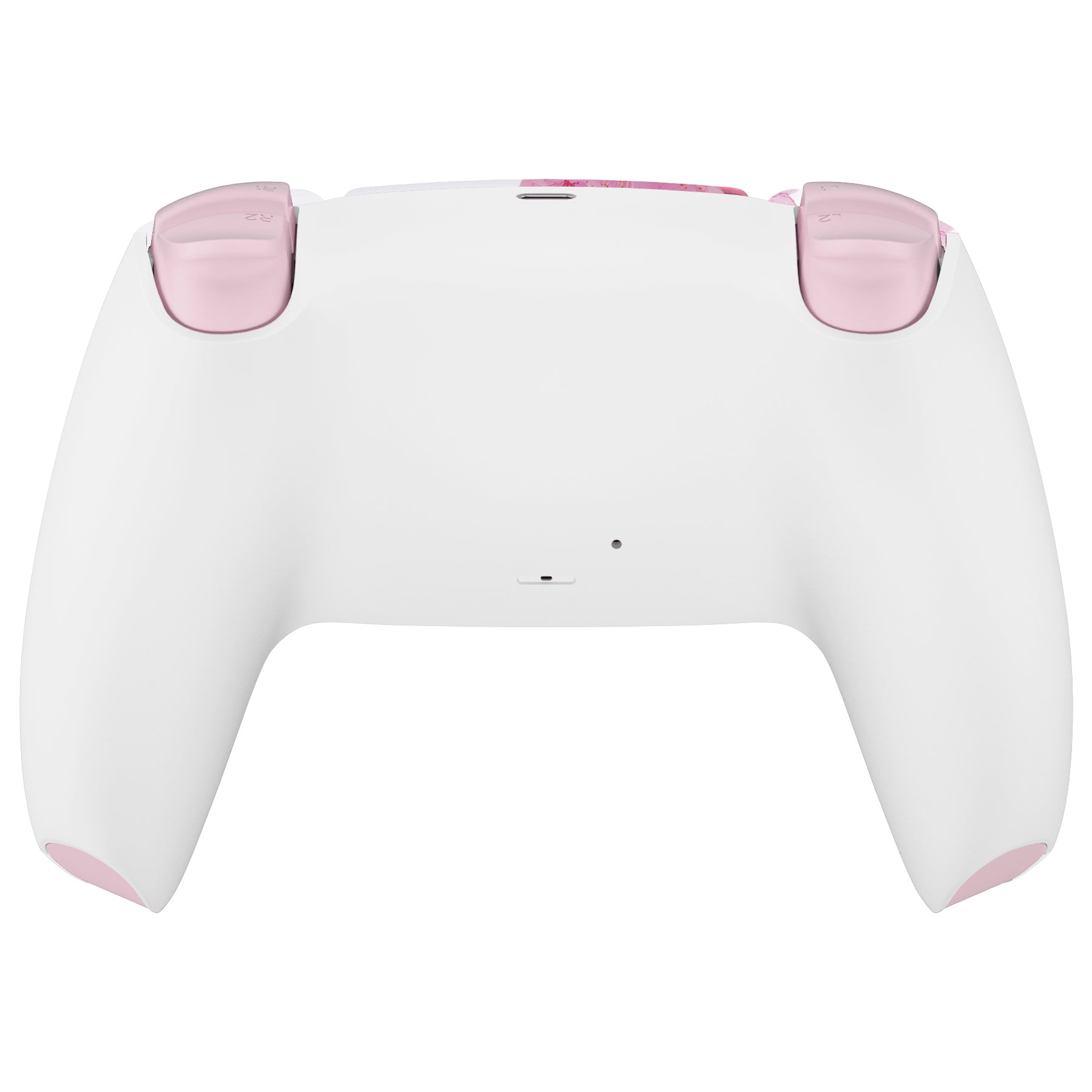 eXtremeRate Full Set PS5 Controller Shell with Buttons - Cherry Blossom Whisper Design for BDM-030/040/050 Models | Custom Gaming Controller Cover for Enhanced Grip & Style | Perfect for PS5 Gaming, Streaming & Esports Tournaments