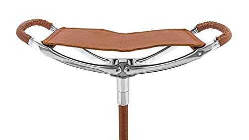 Hammock Seat Cane w/Carry Bag - Brown Leather